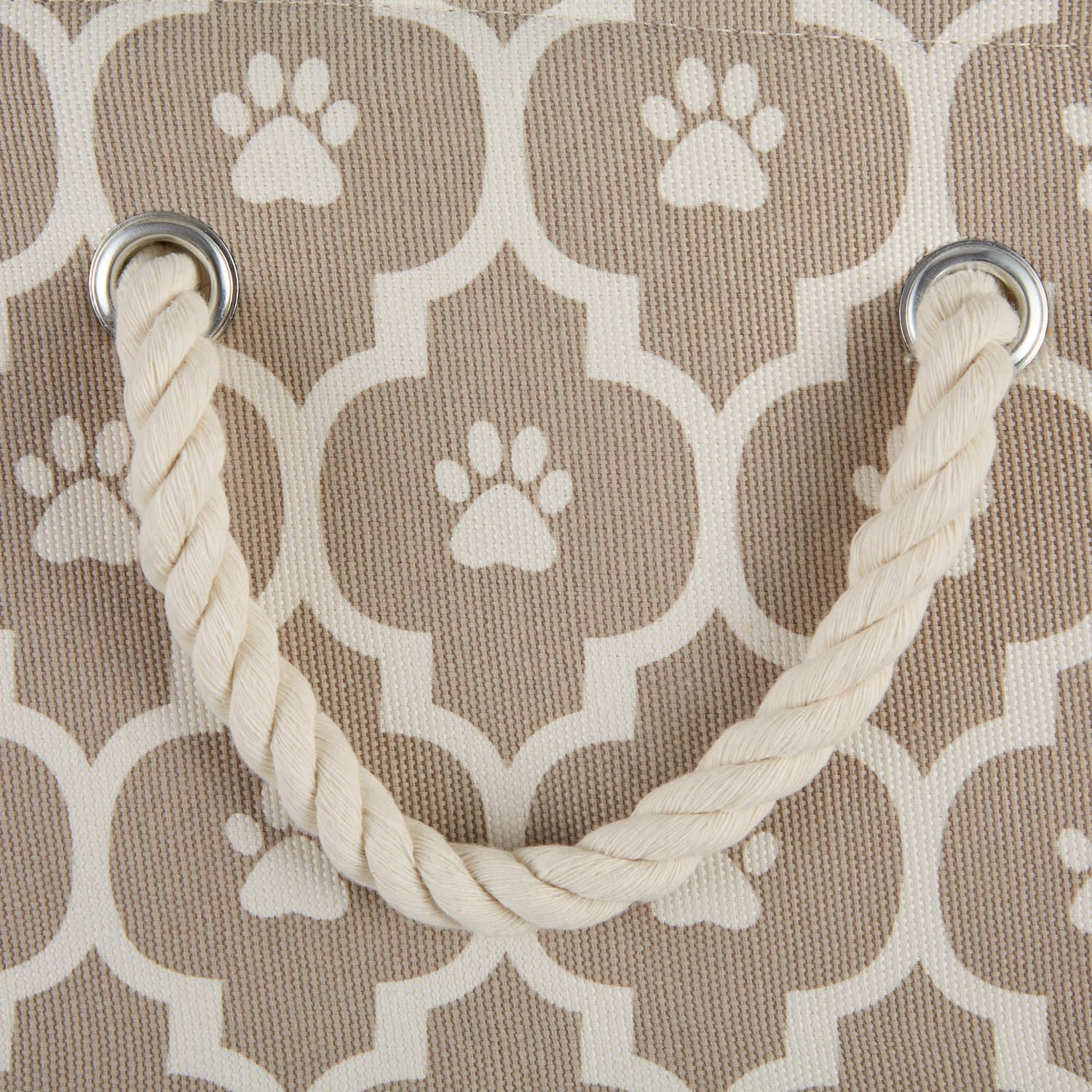 Bone Dry 6192 Pet Storage Collection Lattice Paw Print, Medium Rectangle, Stone