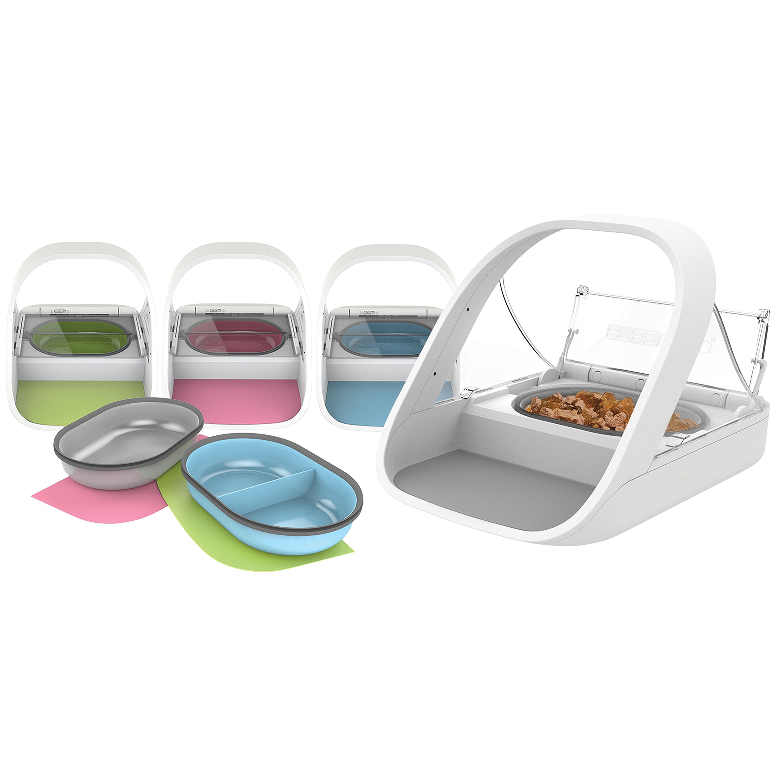Sure Petcare Mat & Bowl Set (Green)