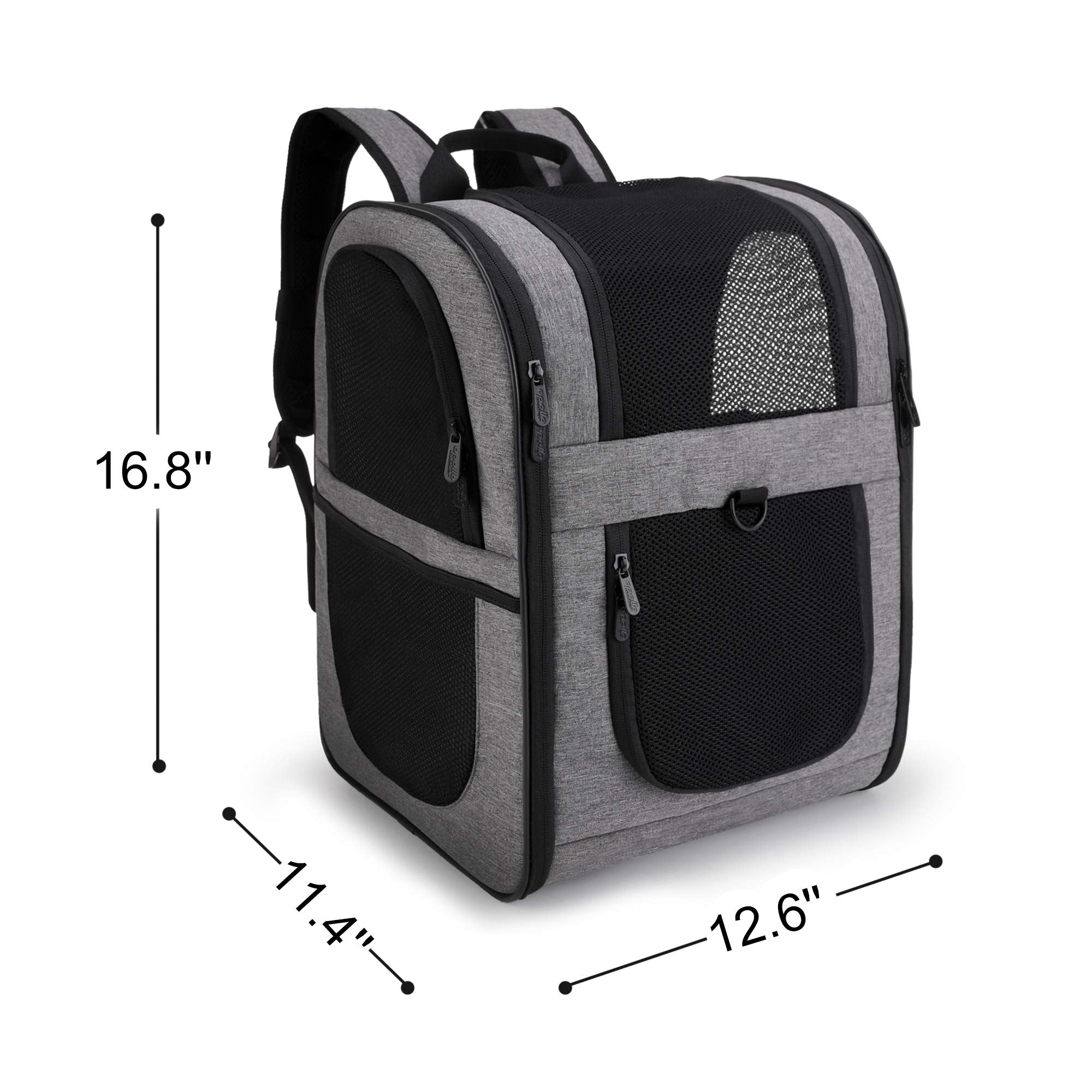 Apollo Walker Pet Carrier Backpack For Large/Small Cats And Dogs, Puppies, Safety Features And Cushion Back Support | For Travel