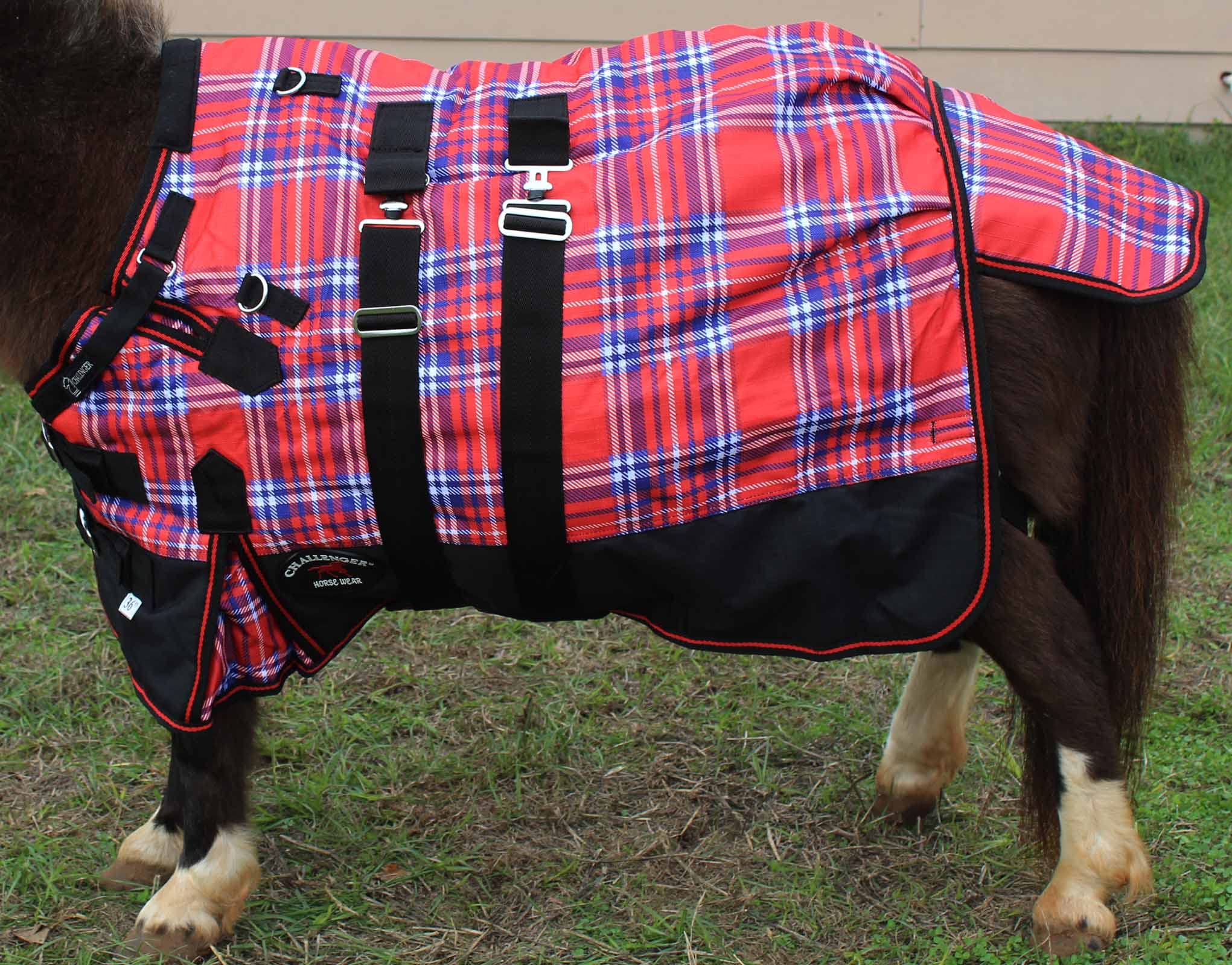Challenger 42' 1200D Miniature Weanling Donkey Pony Horse Foal Winter Blanket Red 51972B