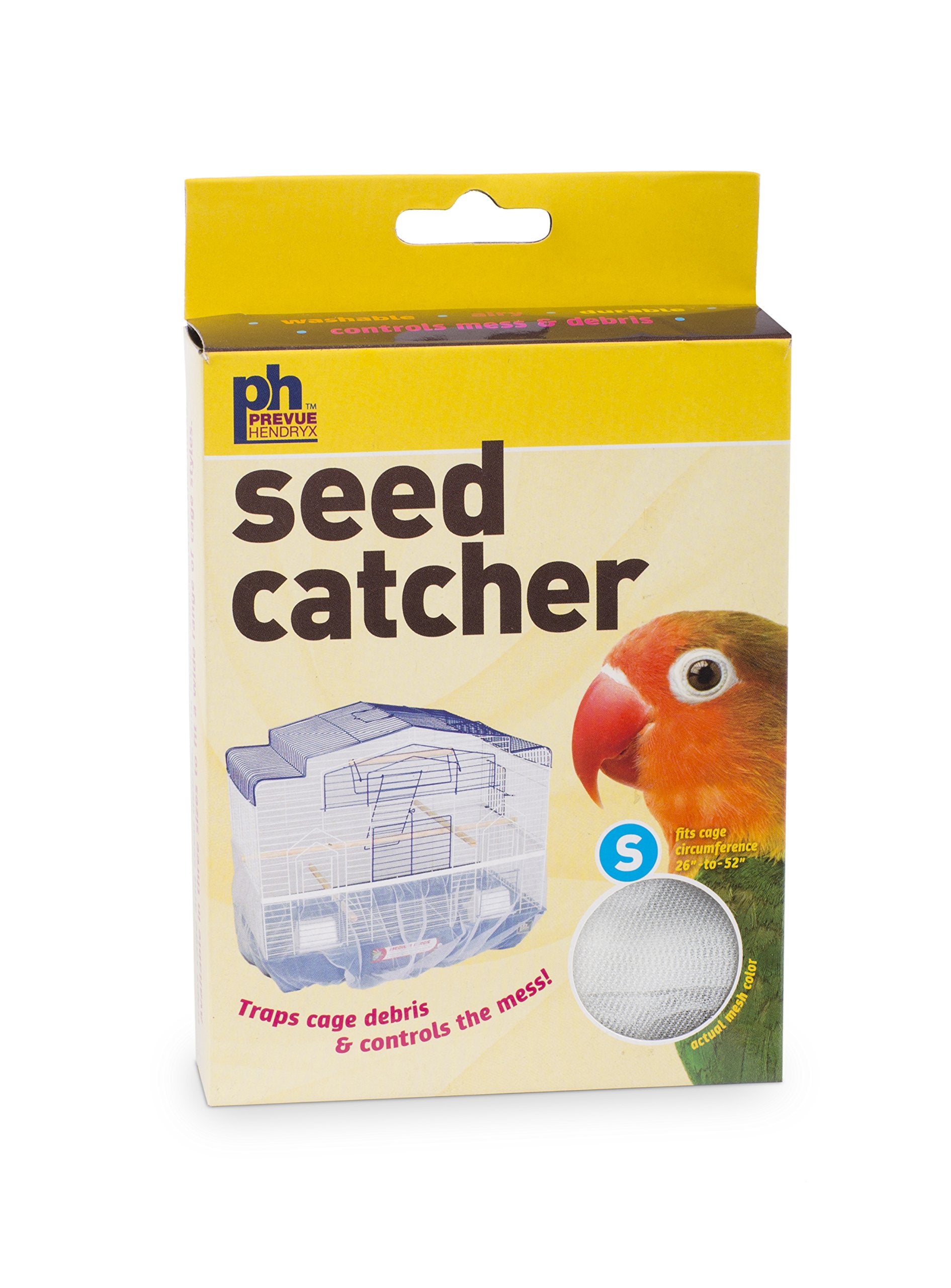 Prevue Pet Products 820W Mesh Bird Seed Catcher, White, Small/7