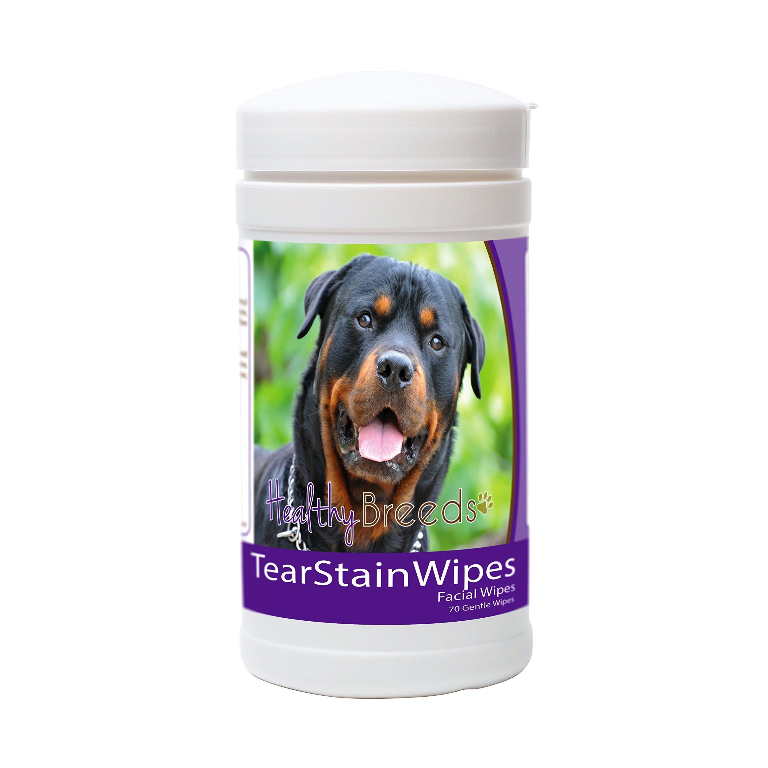 Healthy Breeds Rottweiler Tear Stain Wipes 70 Count