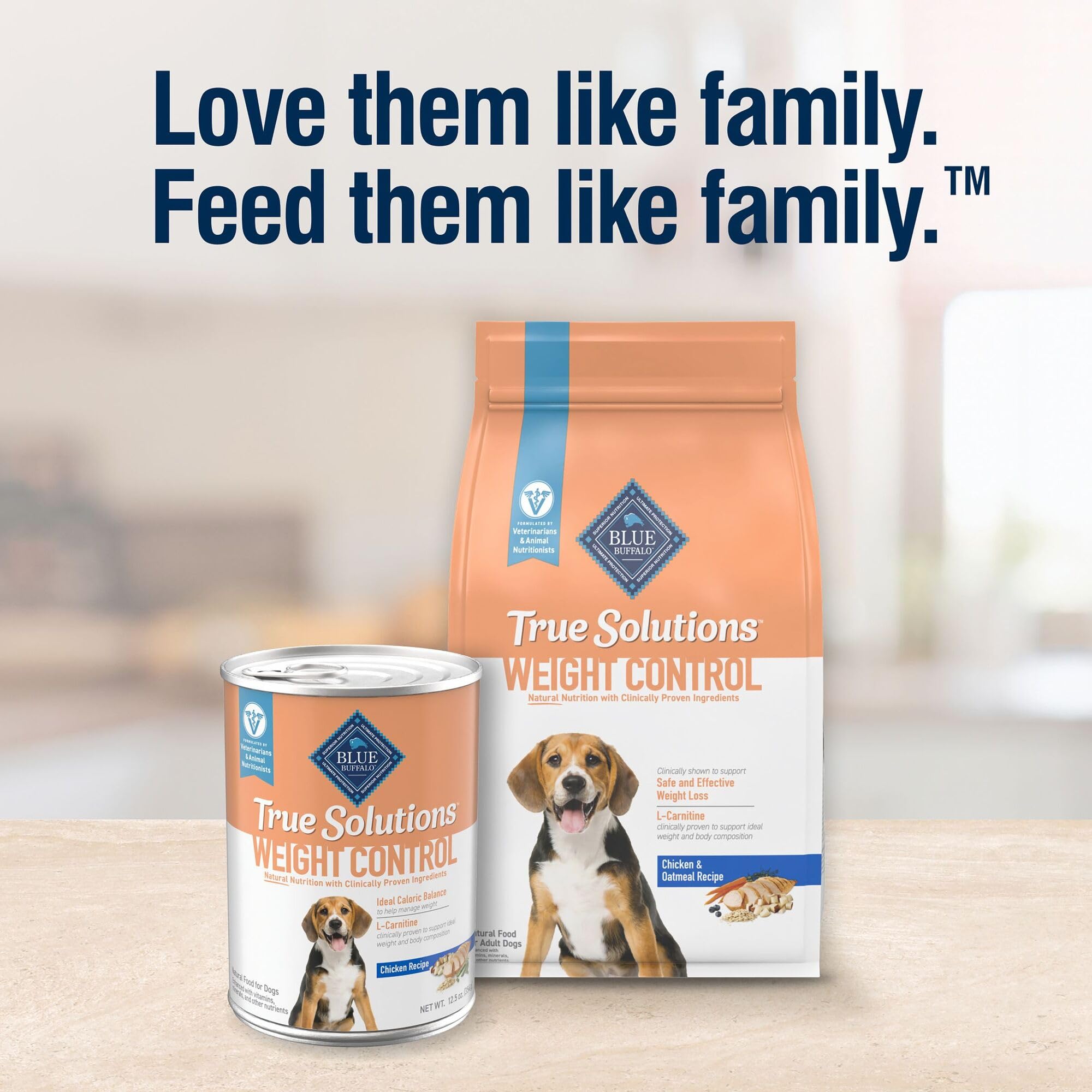 Blue Buffalo True Solutions Weight Control Natural Dry Dog Food for Adult Dogs, Chicken, 24-lb. Bag