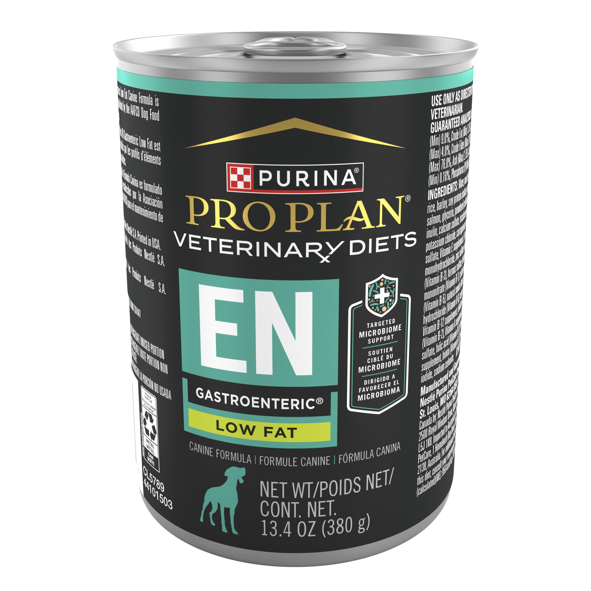 Purina Pro Plan Veterinary Diets EN Gastroenteric Low Fat Canine Formula Wet Dog Food - (Pack of 12) 13.4 oz. Cans