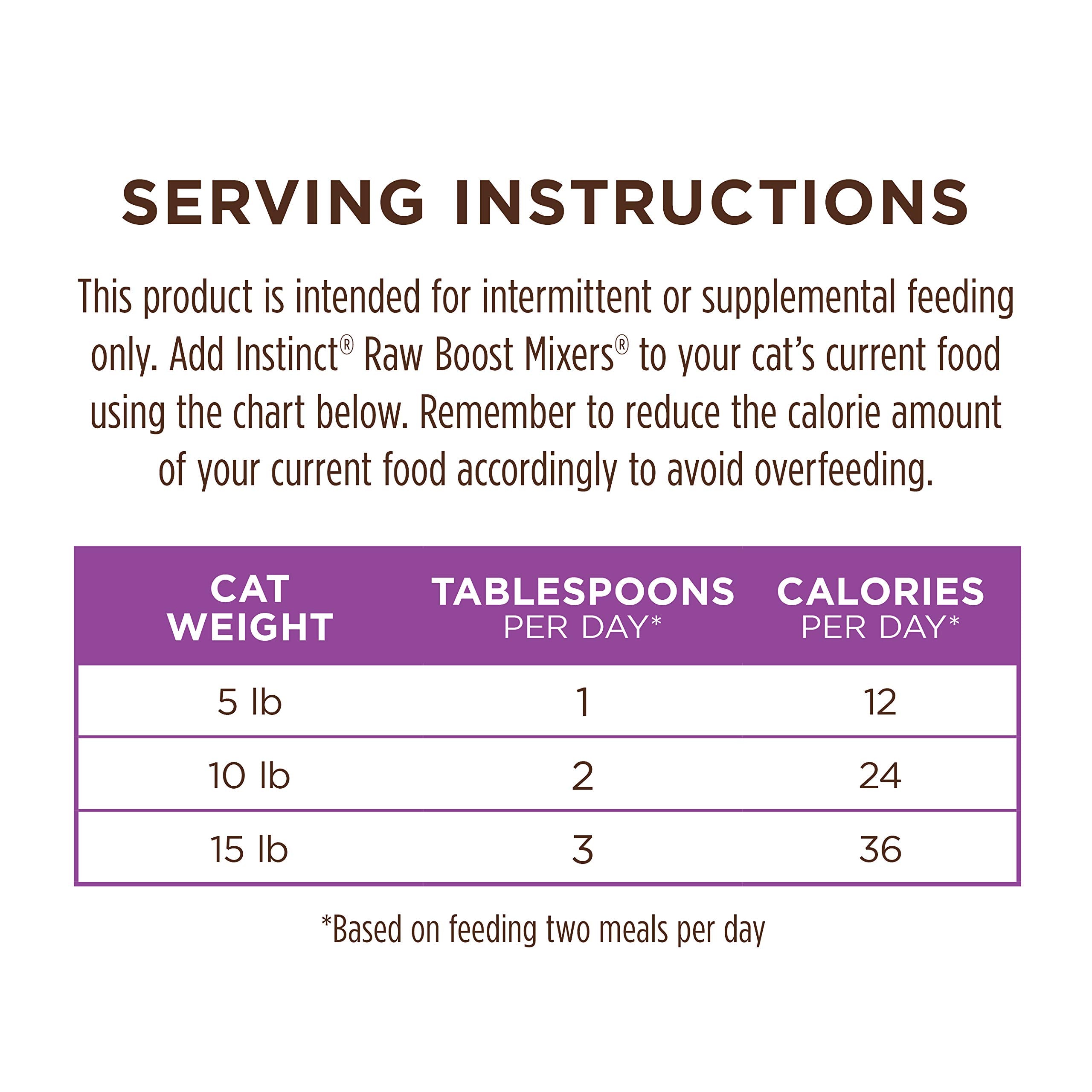 Instinct Raw Boost Mixers Freeze Dried Raw Cat Food Topper, Grain Free Cat Food Topper