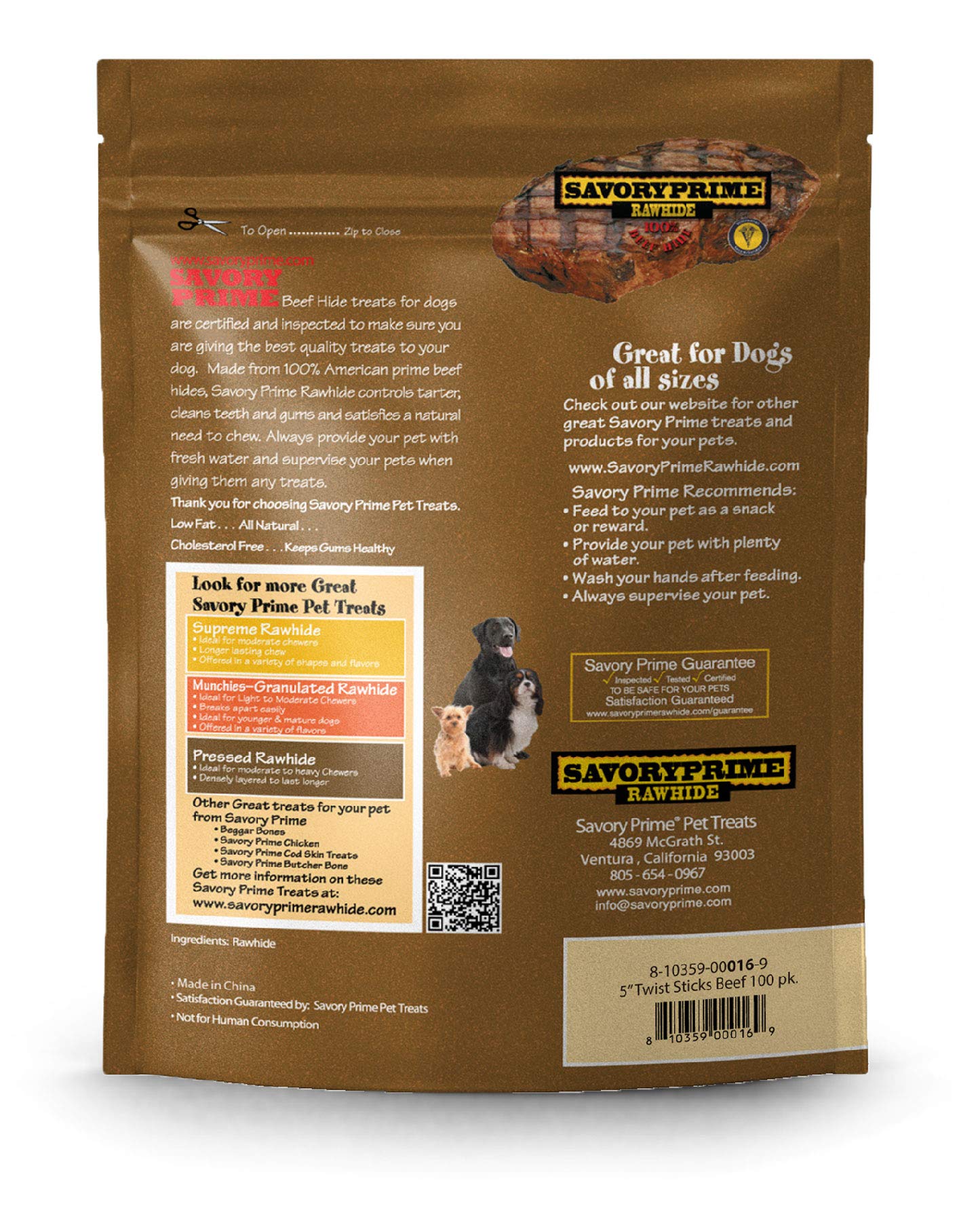 Savory Prime 20-Pack Twist Sticks, Beef