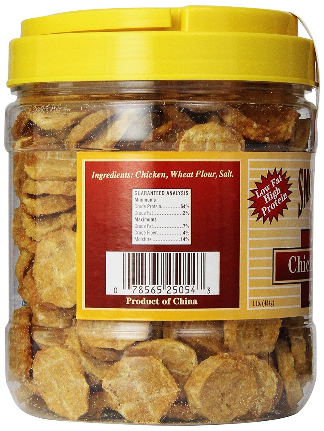 Smokehouse 100-Percent Natural Chicken Chips Dog Treats, 1-Pound
