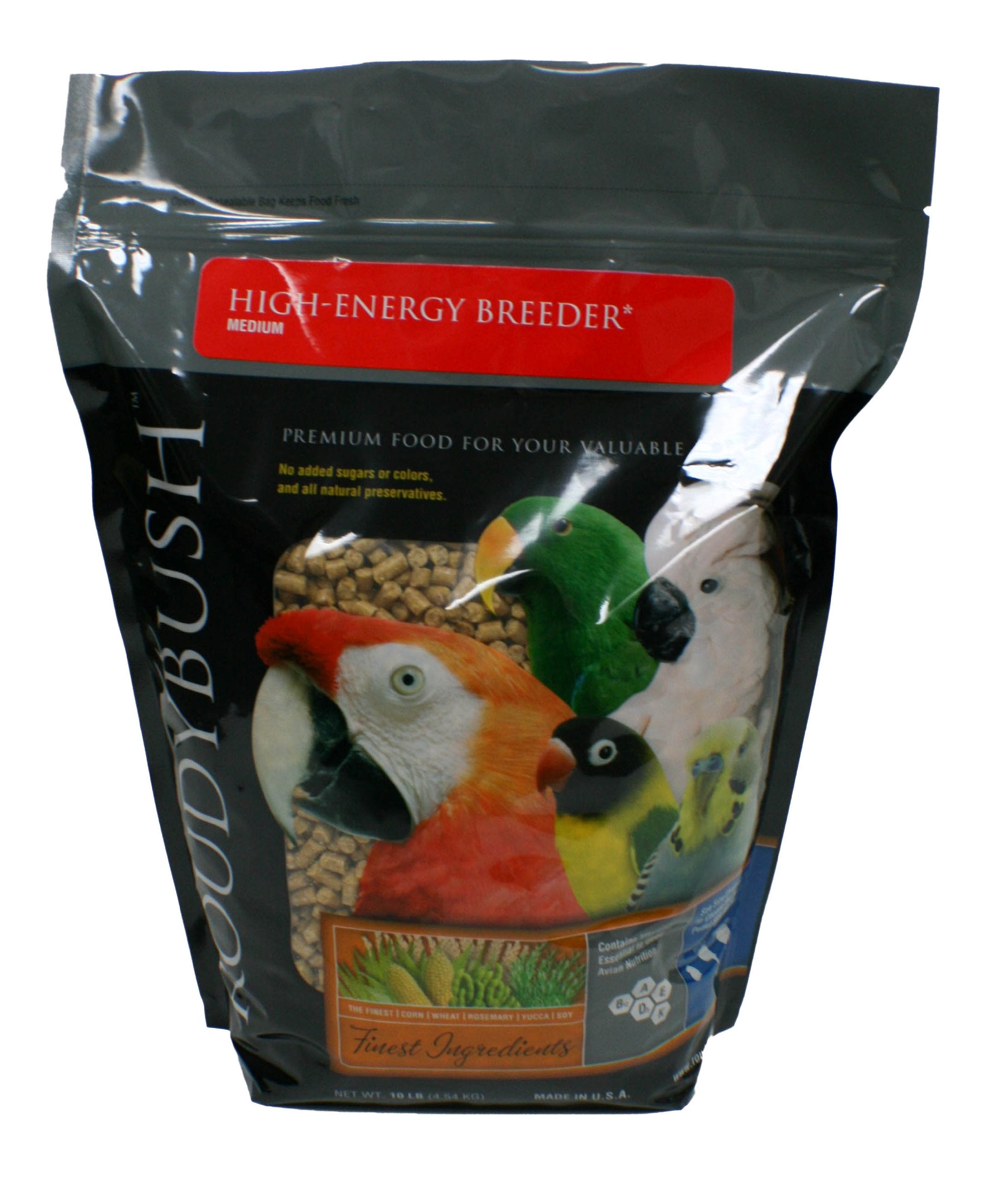 Roudybush High Energy Bird Food, 10-Pound, Medium