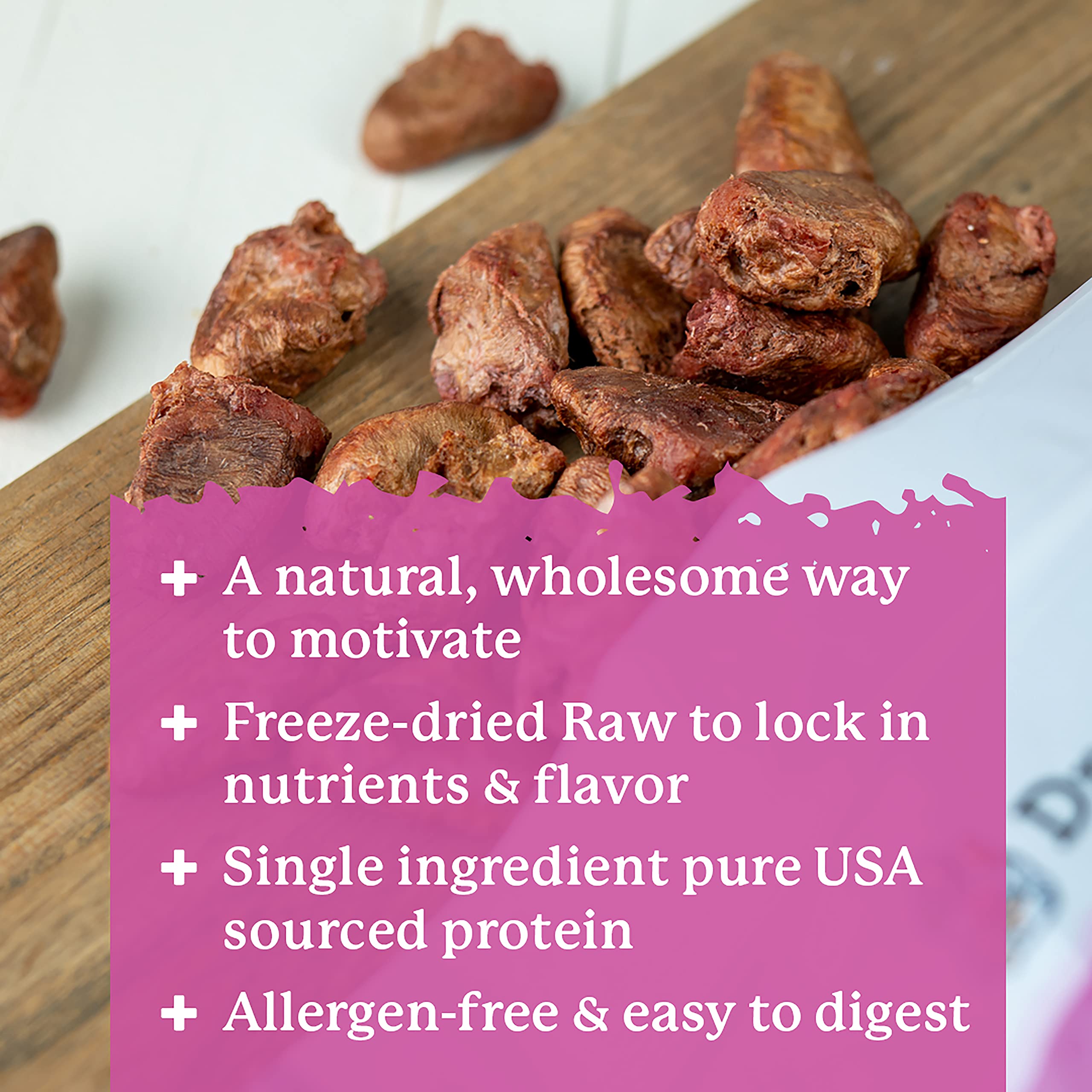Dr. Harvey s Freeze-Dried Chicken Hearts - Training Dog Treats, Single Ingredient, All-Natural USA Sourced Protein, Allergen-Fr