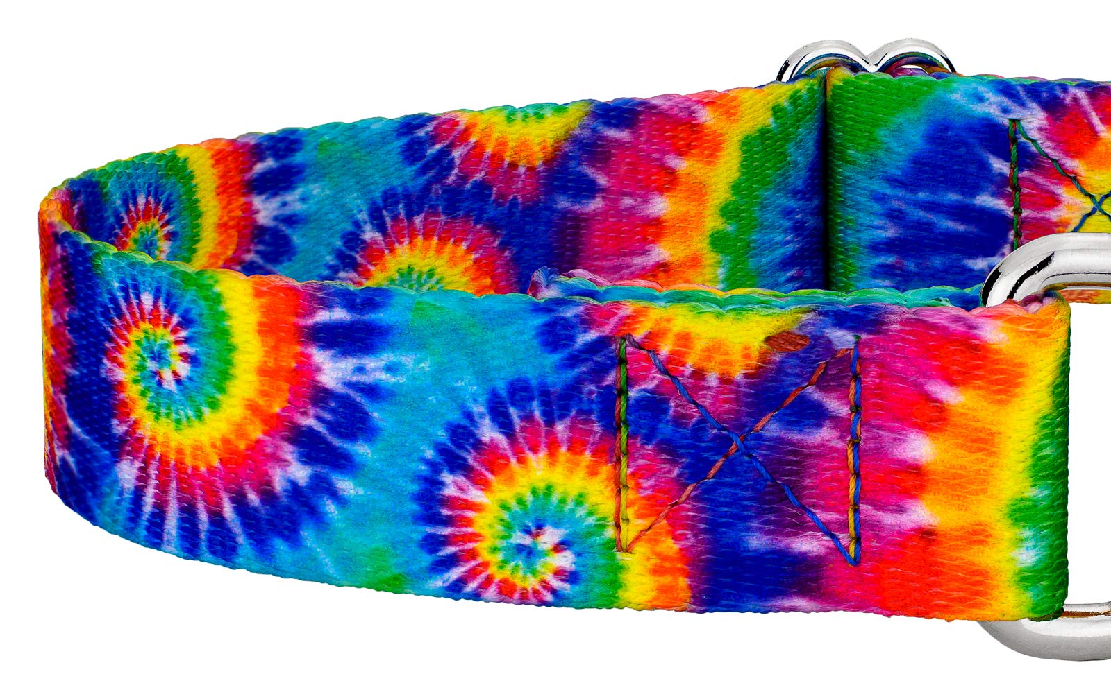 Country Brook Petz - Classic Tie Dye Martingale Dog Collar - Groovy Collection Featuring Far Out Designs (1 Inch, Extra Large)