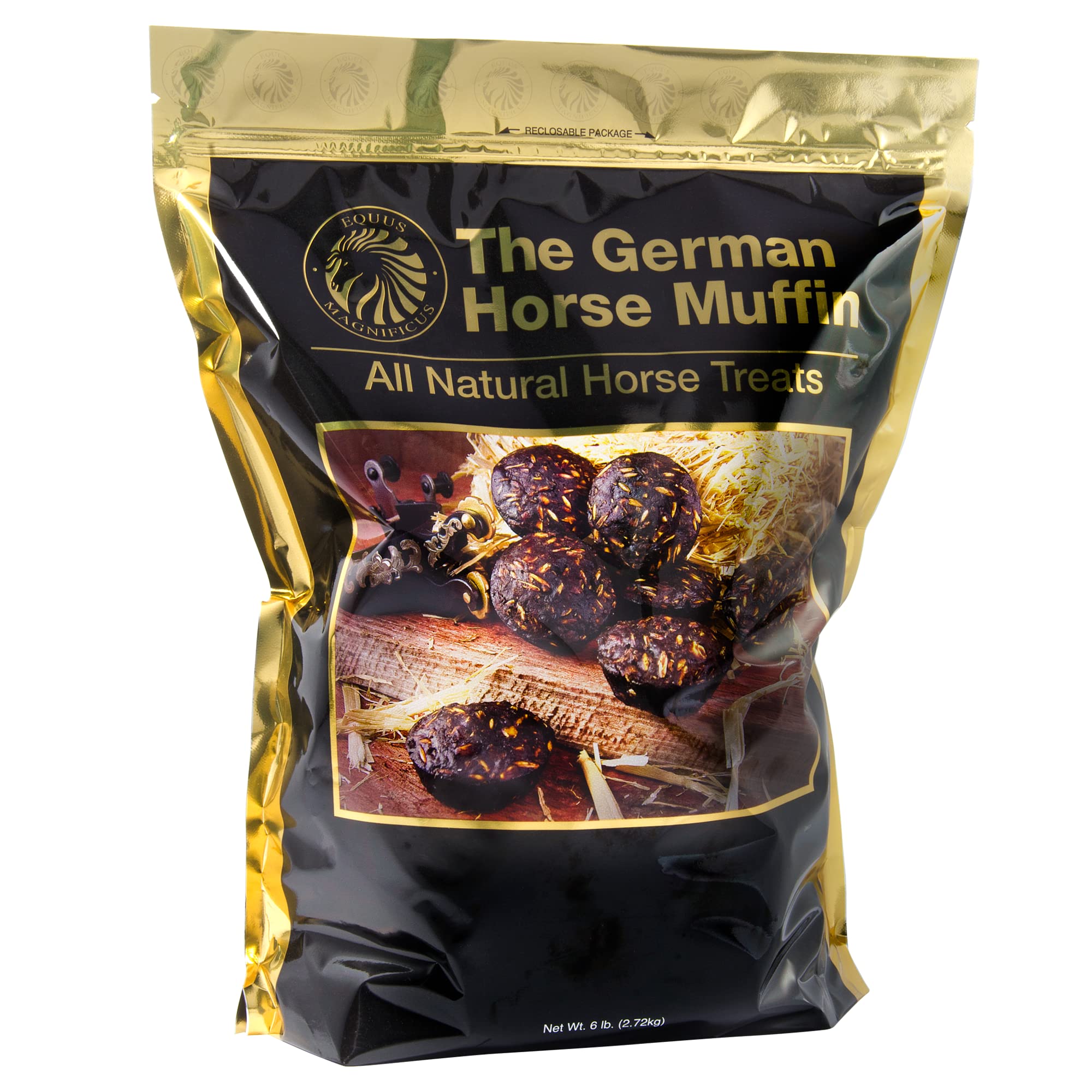 Equus Magnificus, Inc. German Horse Muffin for All Natural Horse Sweets, 6 Pounds
