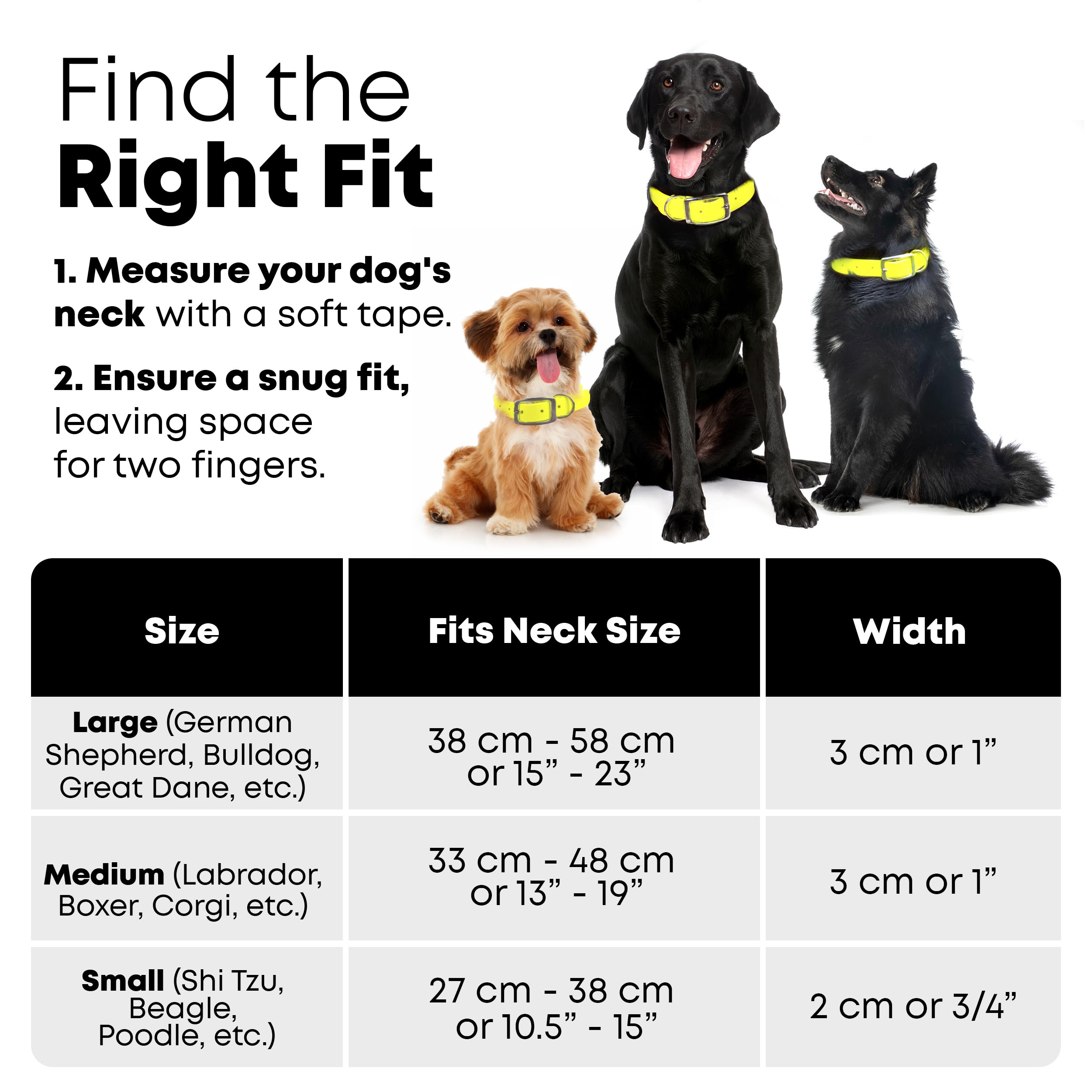 Regal Dog Products Medium Yellow Waterproof Dog Collar And Leash Set - Vinyl Coated Biothane Pet Training Collar With Heavy Duty