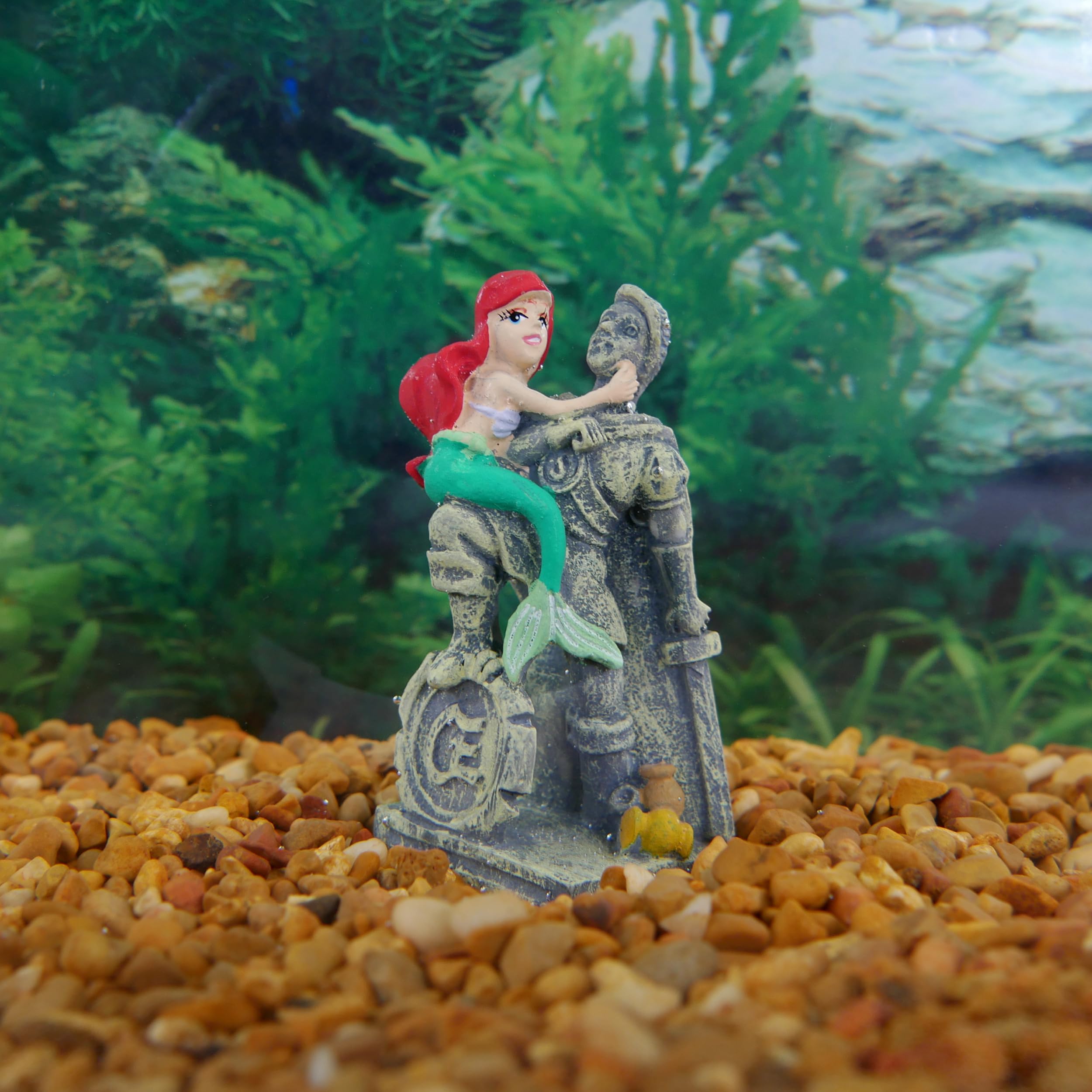 Penn-Plax Little Mermaid 5 Piece Mini Resin Ornaments For Aquariums