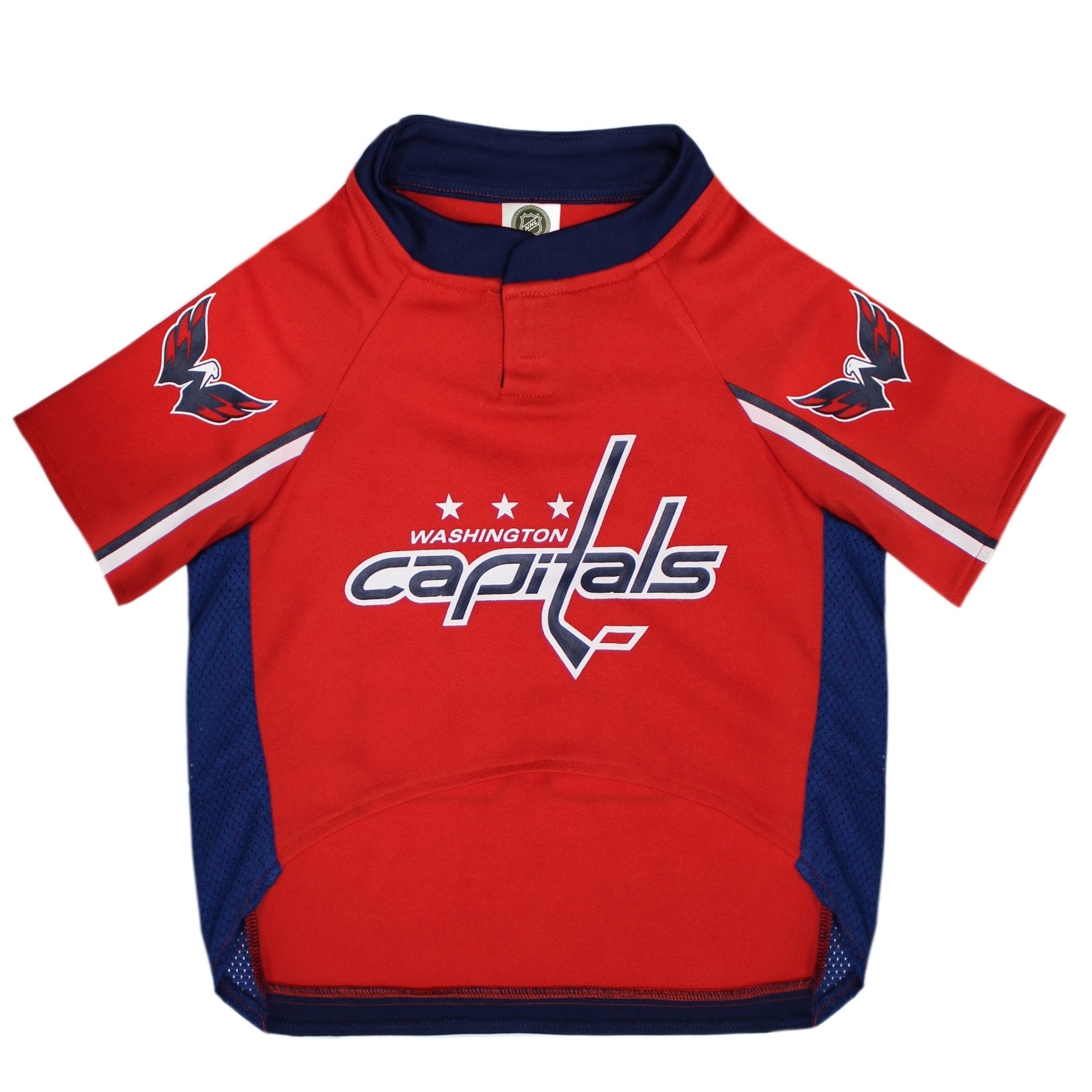 Pets First NHL Washington Capitals Jersey for Dogs & Cats, Medium. - Let Your Pet be a Real NHL Fan!