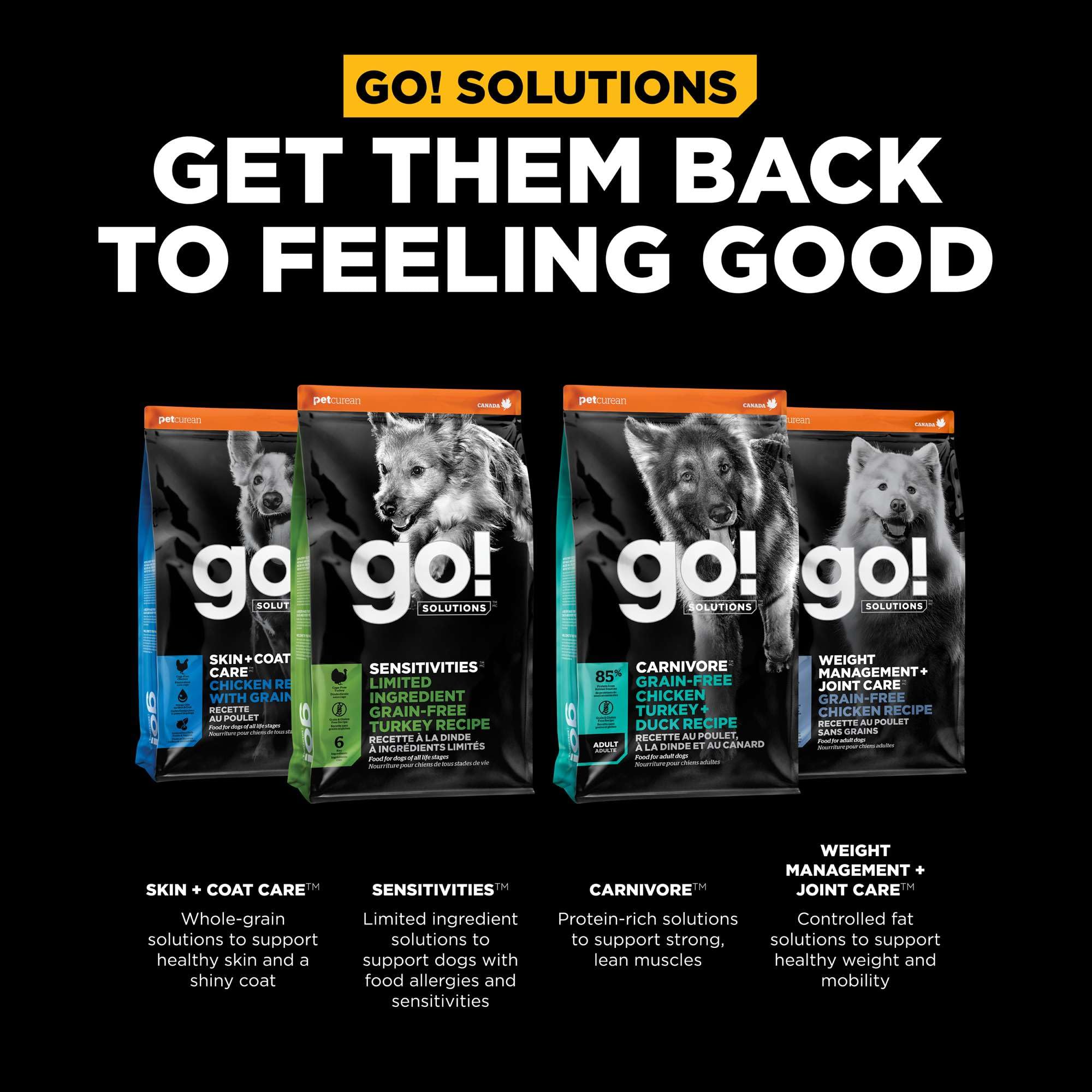 Go! Solutions Digestion + Gut Health Chicken Dry Dog Food, Premium-Quality Kibble for Gastrointestinal & Digestive Wellness, Sup