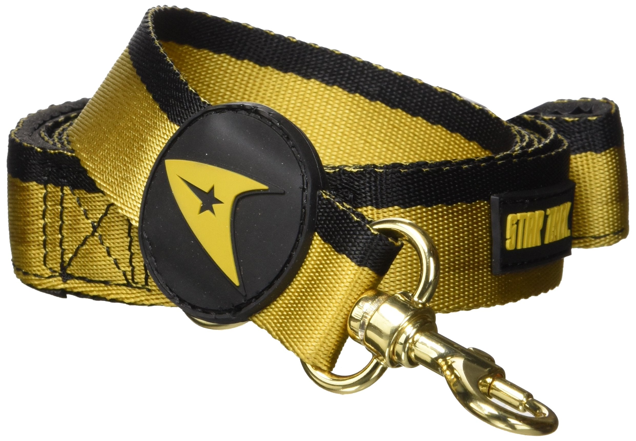 Crowded Coop Star Trek Uniform Leash/Gold