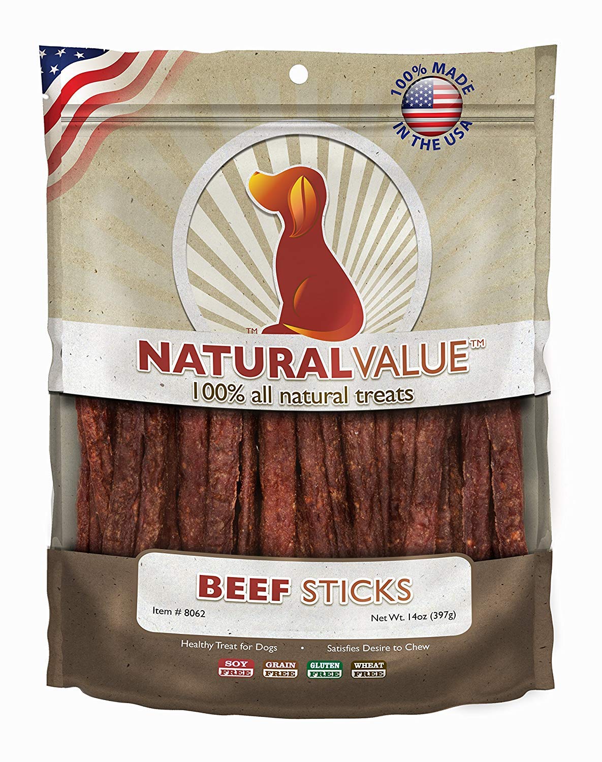 LP 14OZ BEEF STICKS CHEW NATURAL