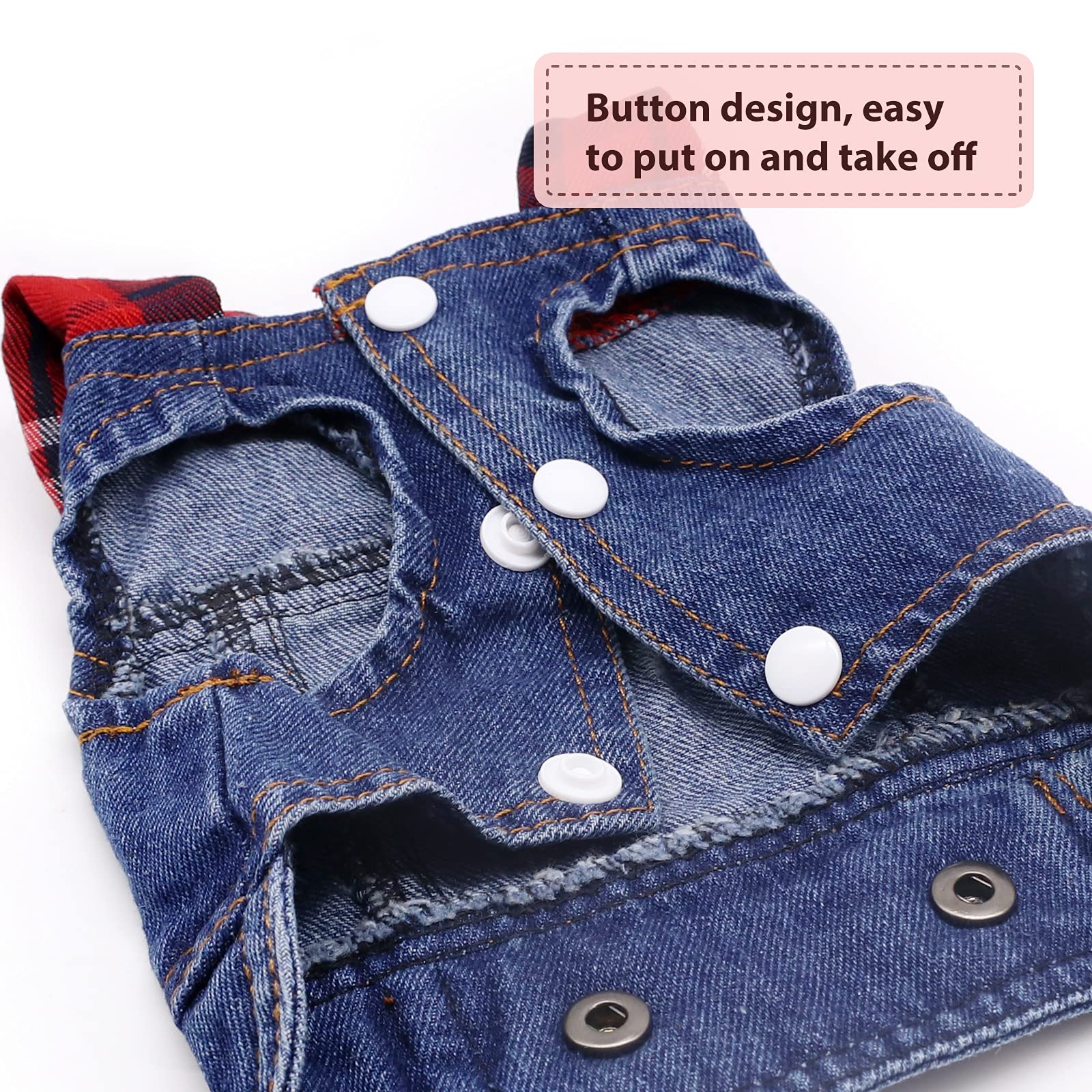 Sild Pet Clothes Dog Jeans Jacket Cool Blue Denim Coat Small Medium Dogs Lapel Vests Classic Hoodies Puppy Blue Vintage Washed C