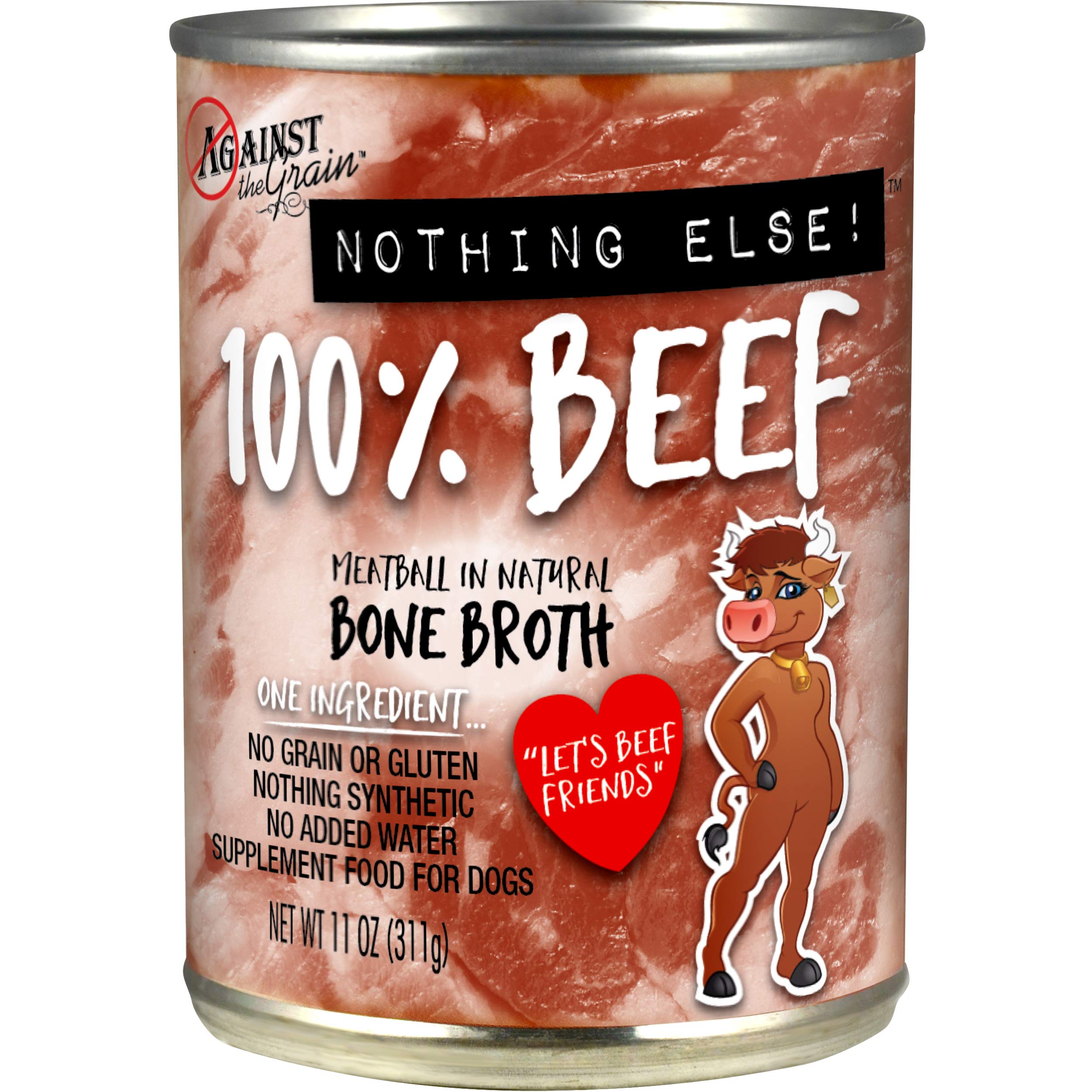 Evangers Against The Grain Pet Food Nothing Else! Dog Food - 11 oz Cans (Pack of 12)
