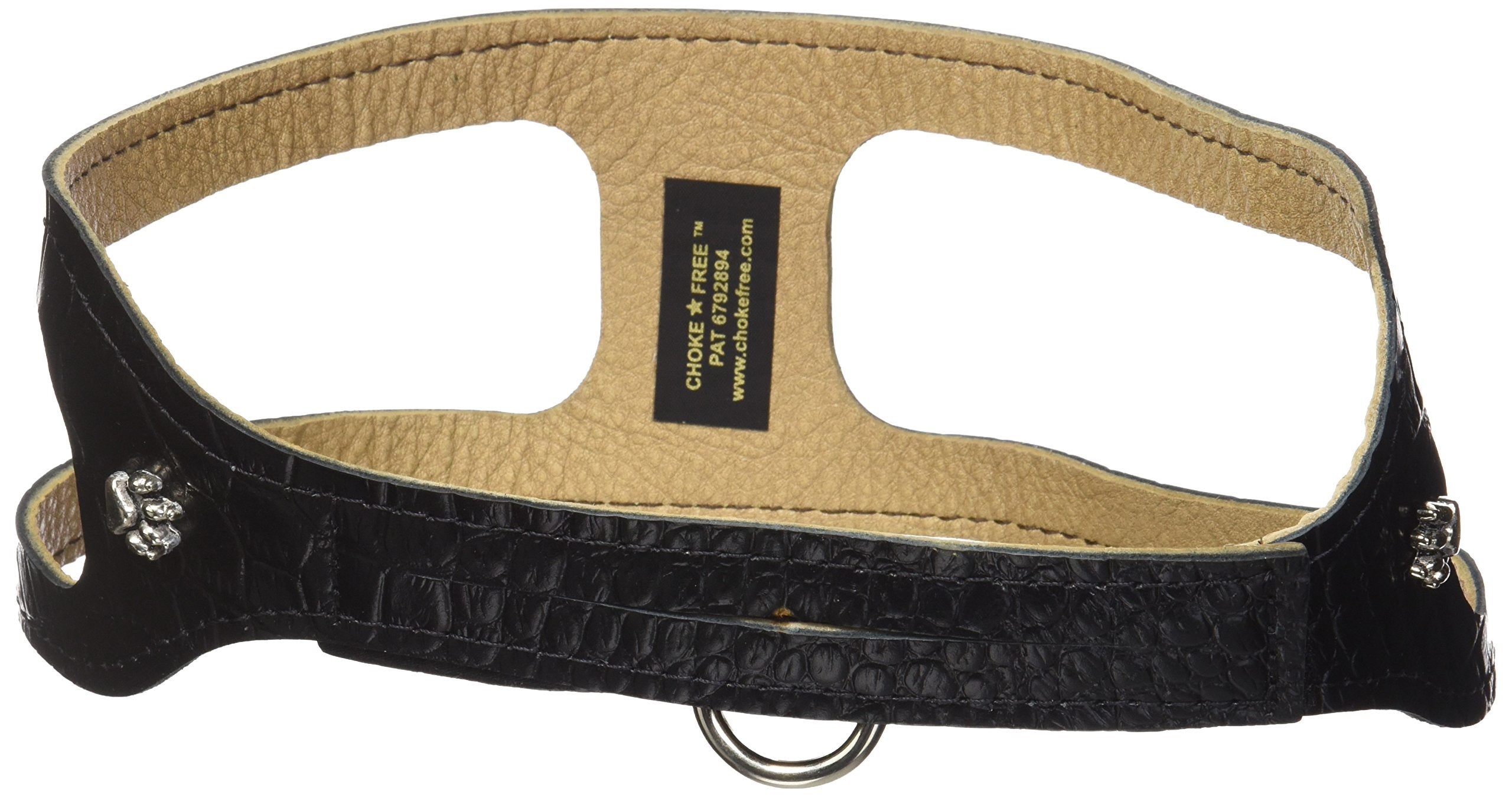 Chokefree Pet Shoulder Collar, 22', Croco Black