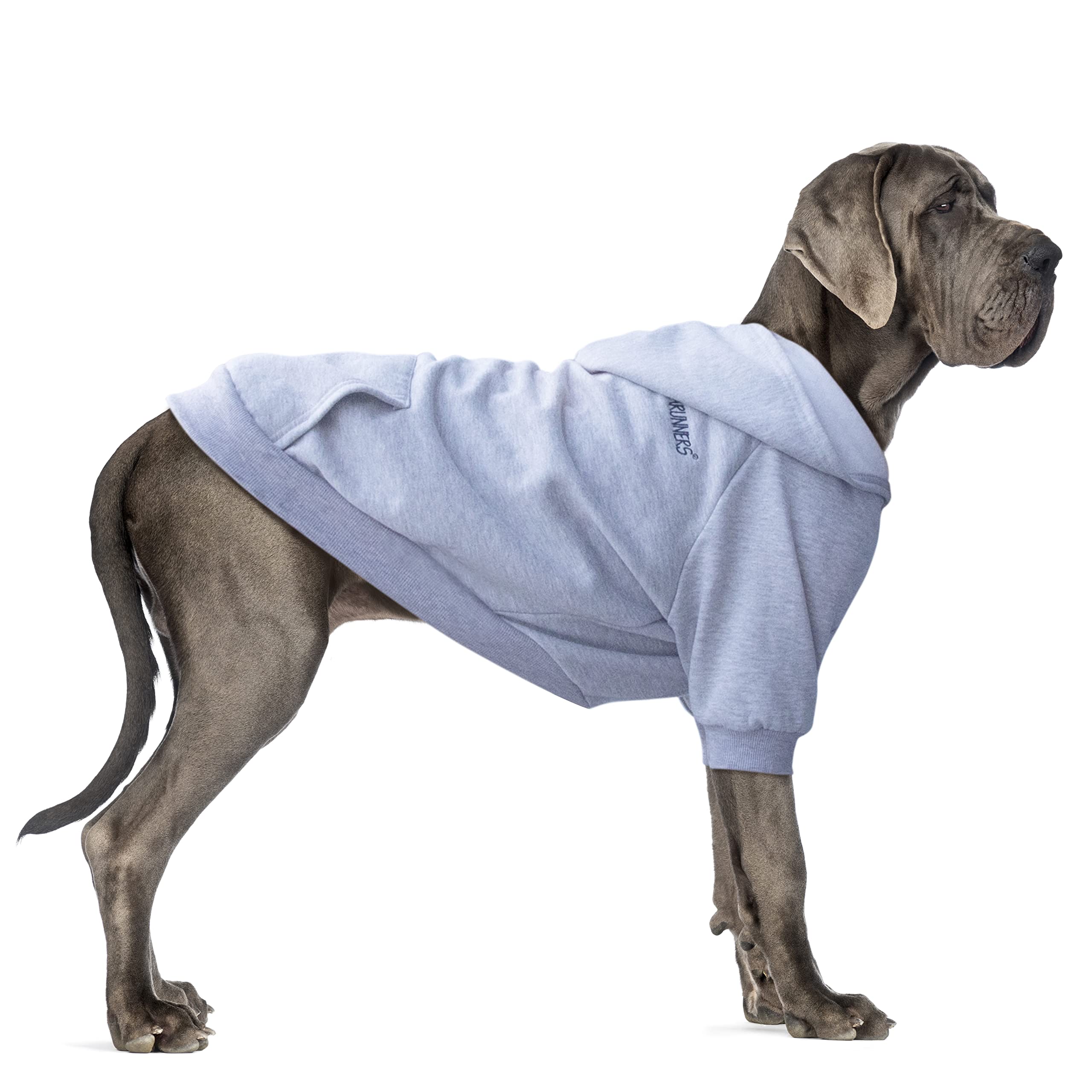 Arunners Extra Large Dog Clothes Hoodies Zip Up Sweaters For Big Dogs Alaskan Caucasian Sheepdog Grey 7Xl