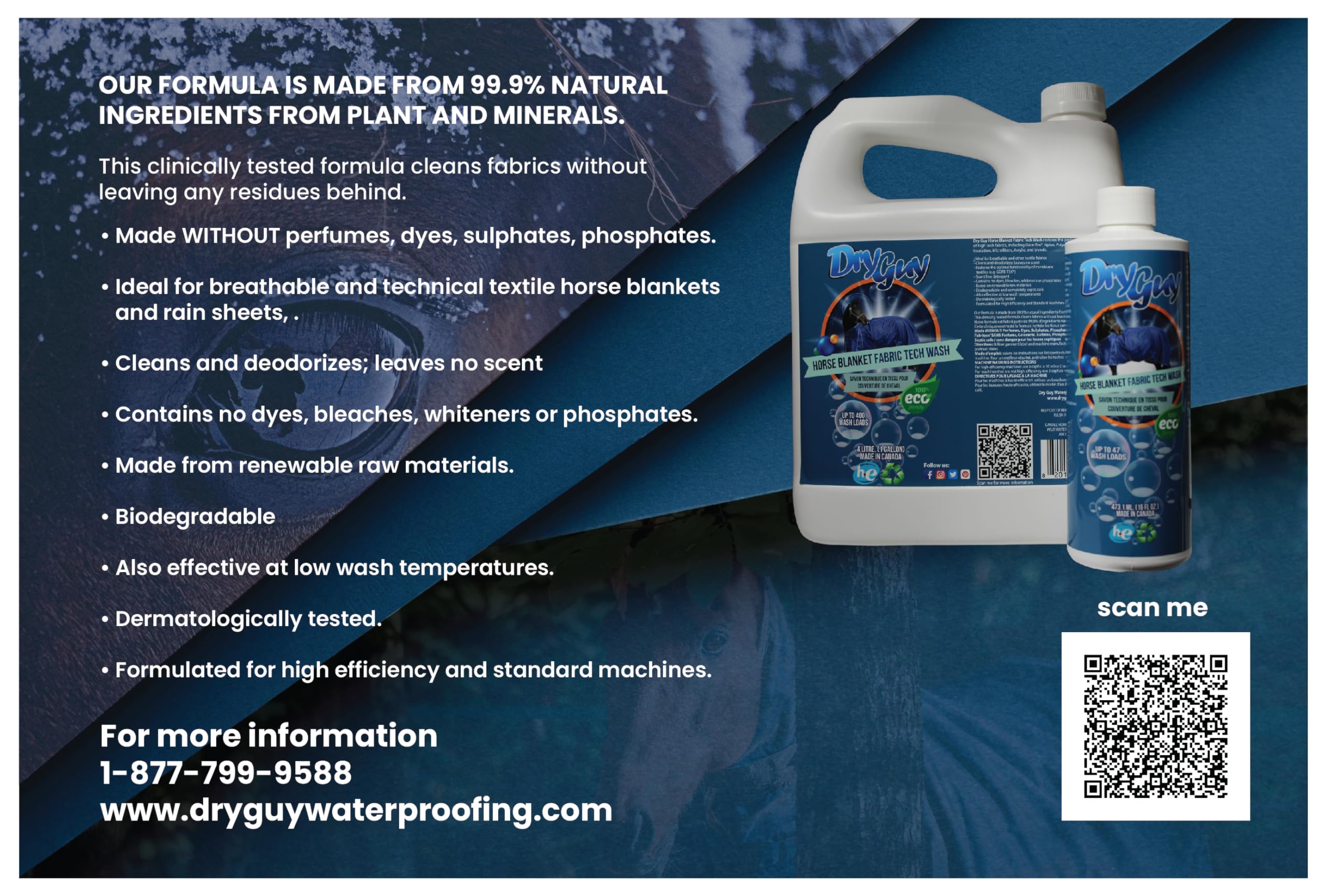 Dry Guy Waterproofing Horse Blanket Fabric Tech Wash