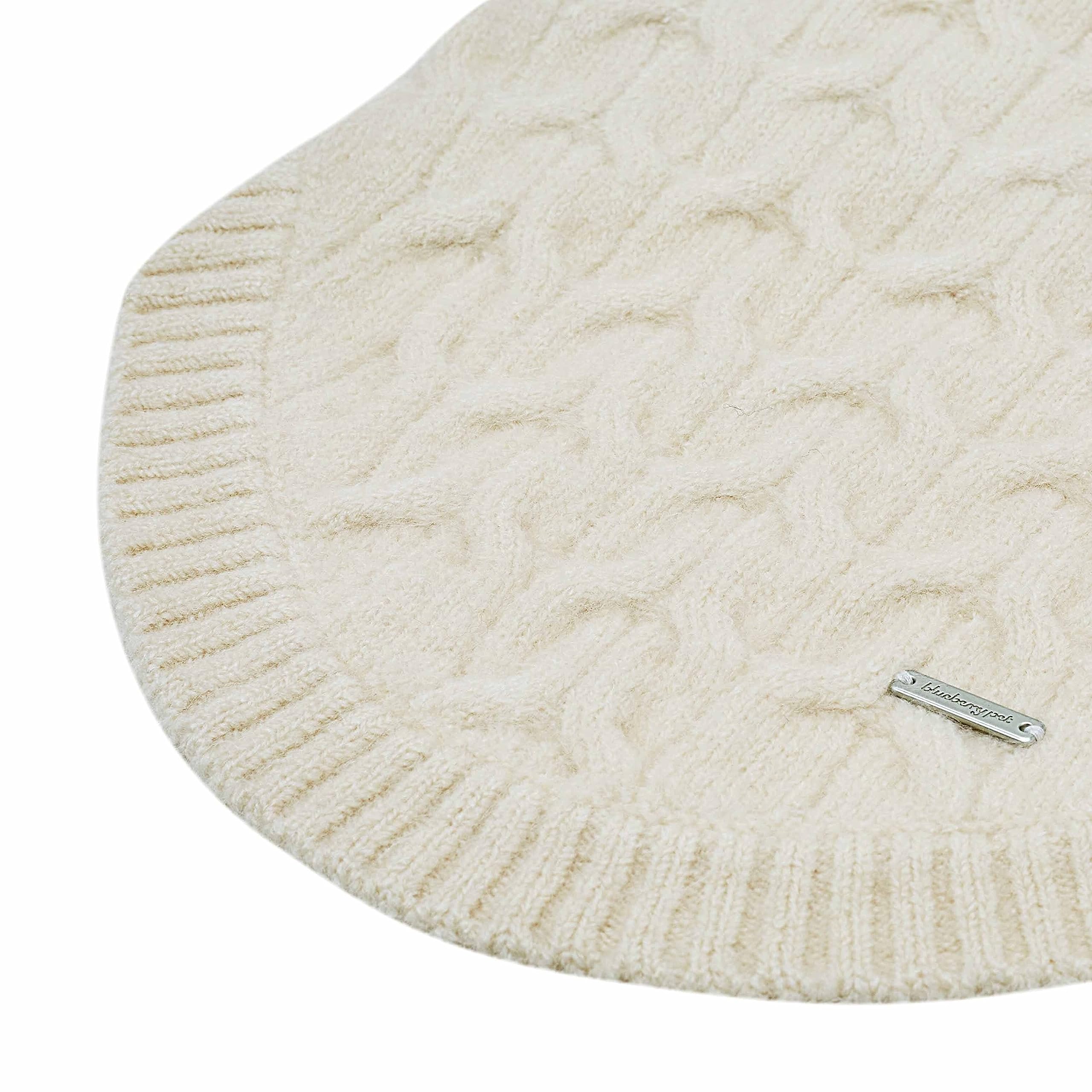 Blueberry Pet Dog Sweater, Classic Fuzzy Knit Pullover Crew-Neck Christmas Sweater, Dog Clothes & Pajamas, Sweater Vest, Small D