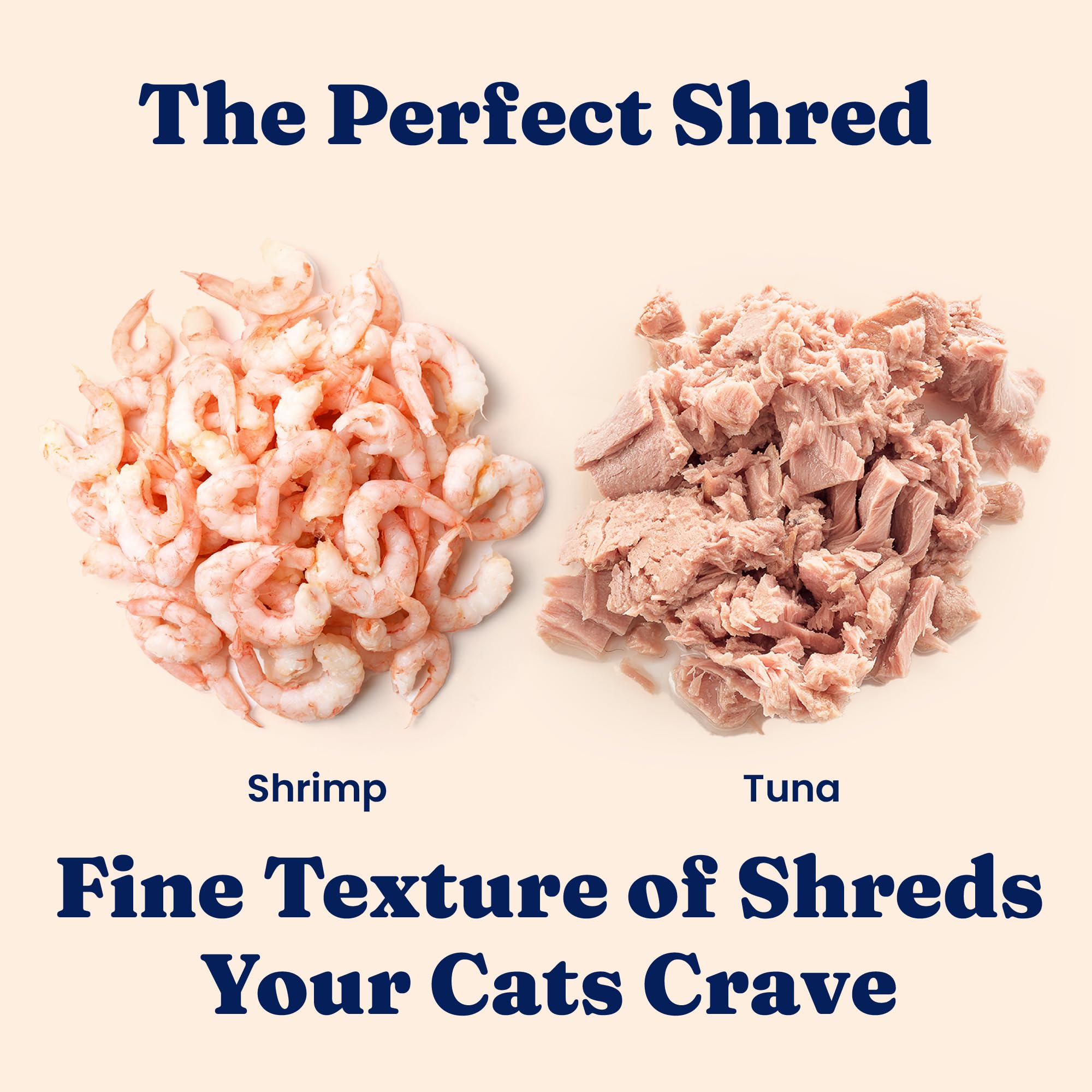 Solid Gold Wet Cat Food Shreds in Gravy - Canned Cat Food Made w/Real Tuna & Shrimp - Five Oceans Grain Free 24ct/3oz Can
