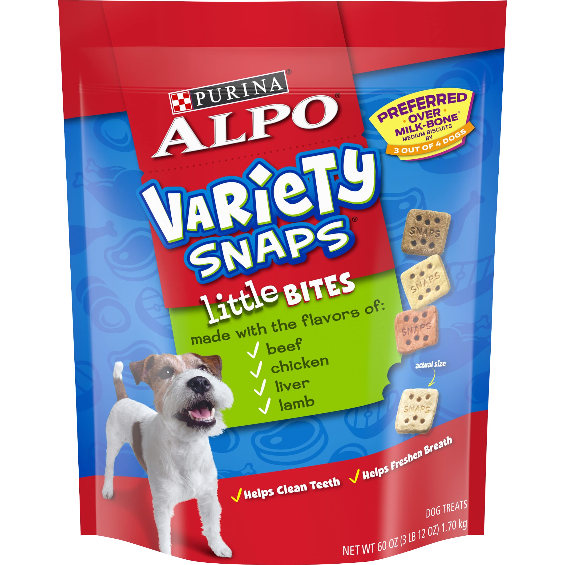 Purina ALPO Variety Snaps Dog Food, 32Ounce (Pack of 5)