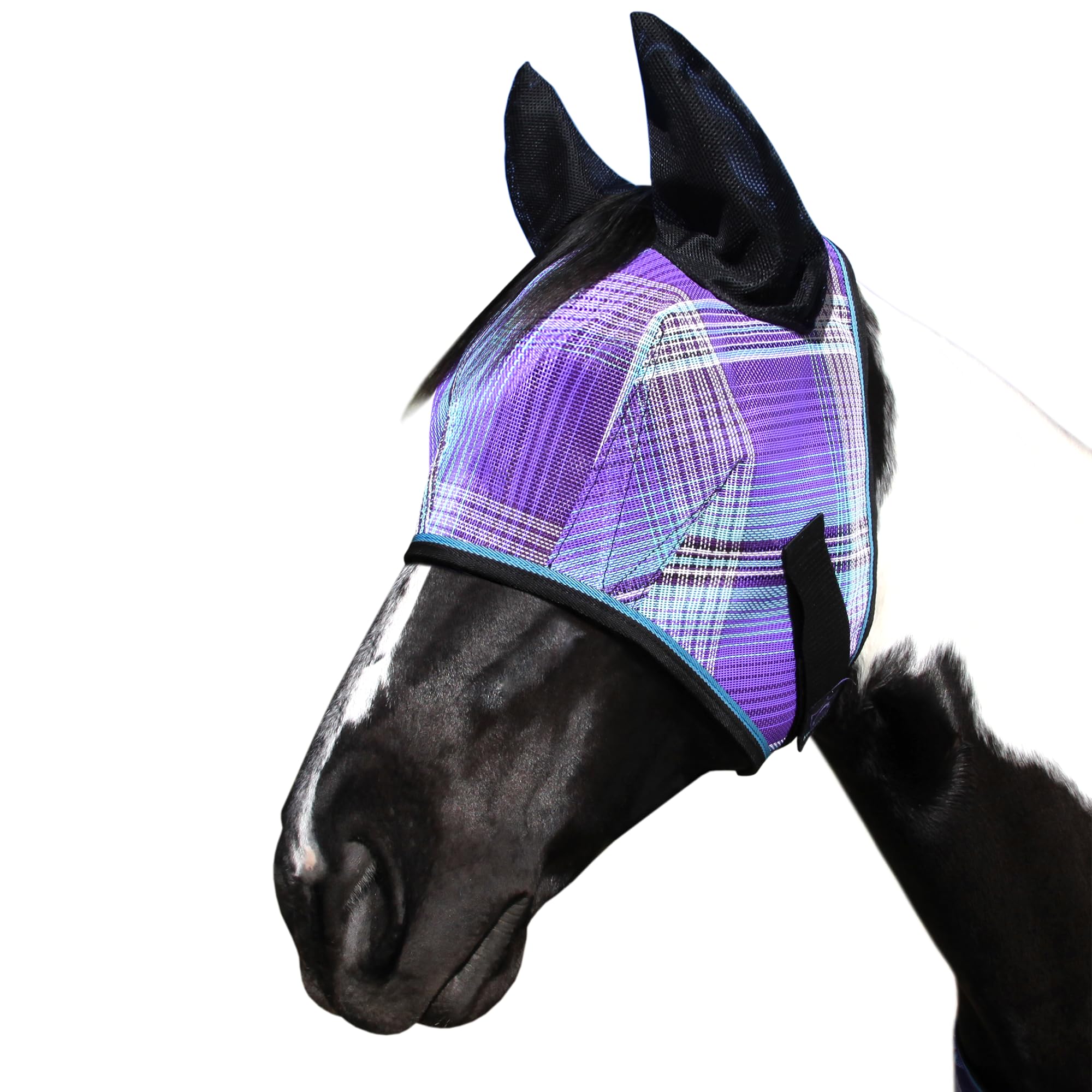 Kensington Fly Mask w/Web & Nose Size: X.Large Color: 2017-Lavender Mint