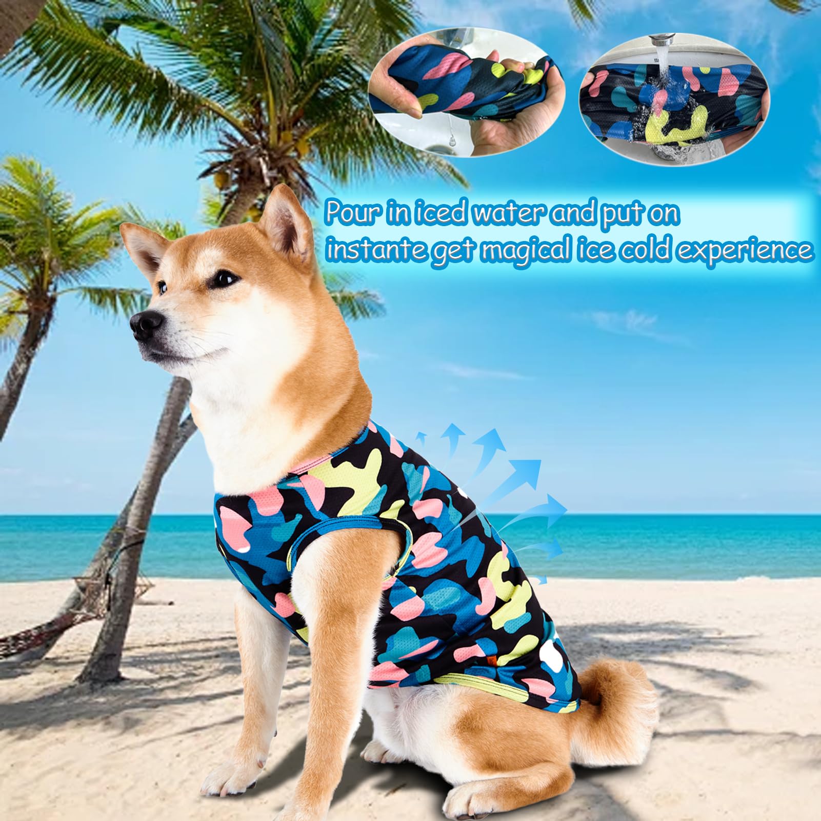 Uadonile Dog Cooling Shirts, Extra Small Dog Shirts, Dog Clothes For Boy Girl Dogs, Dogs Cooling T-Shirts For Yorkie, Chihuahua,