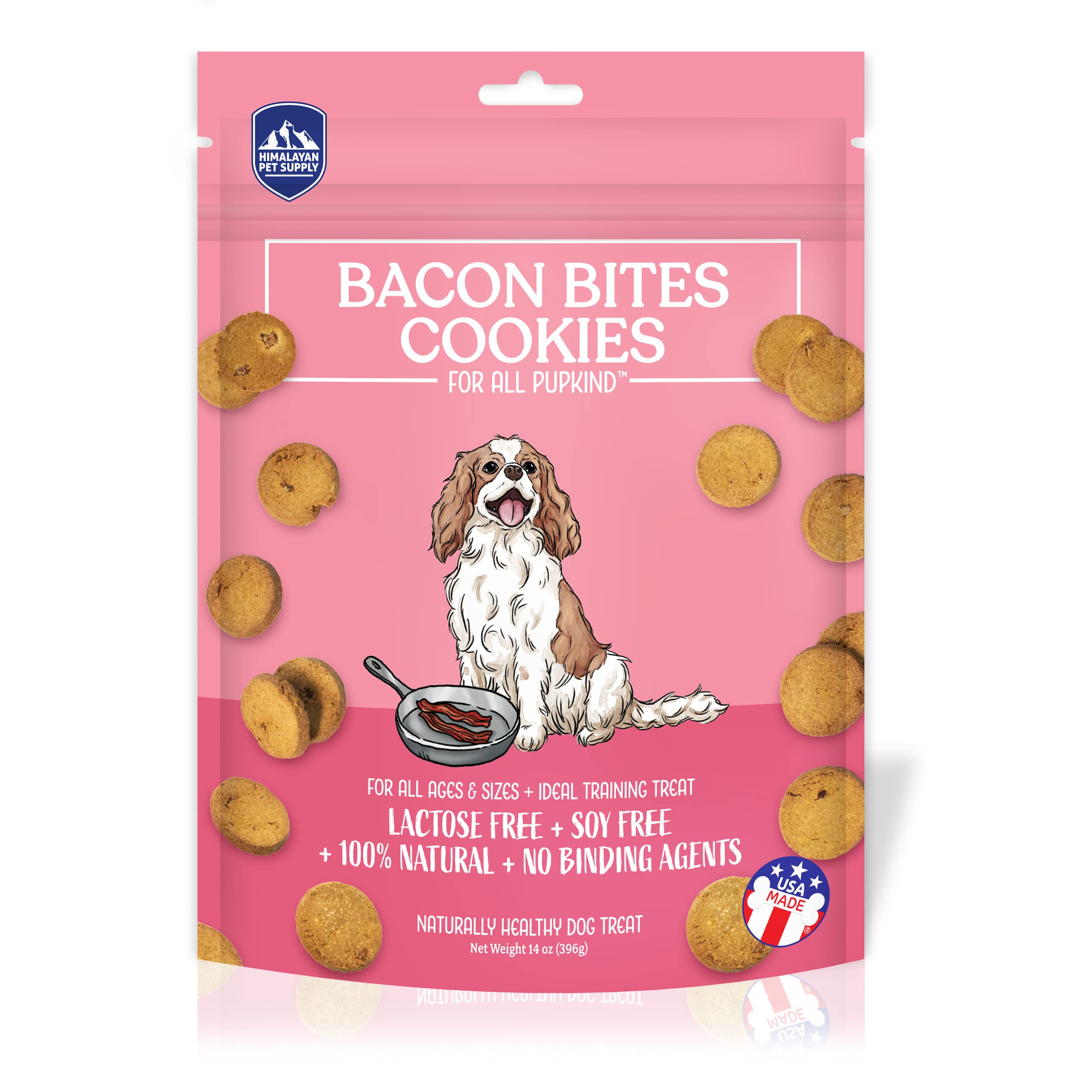 Himalayan Dog Cookies Bacon Bits 14Oz