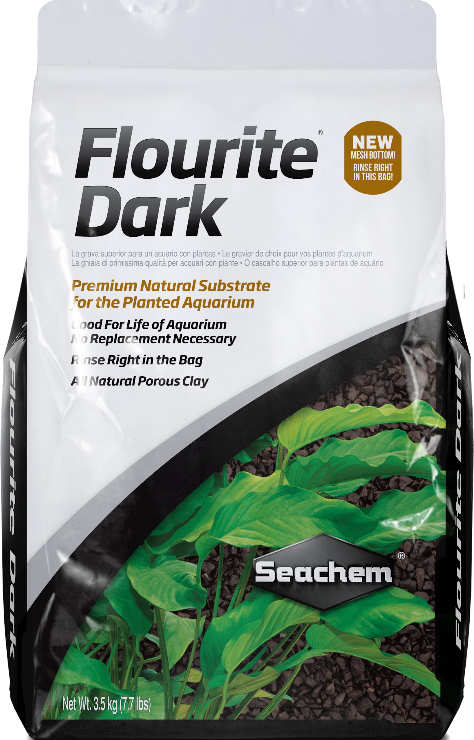 Seachem Flourite Black Dark Gravel, 7.7 Lb
