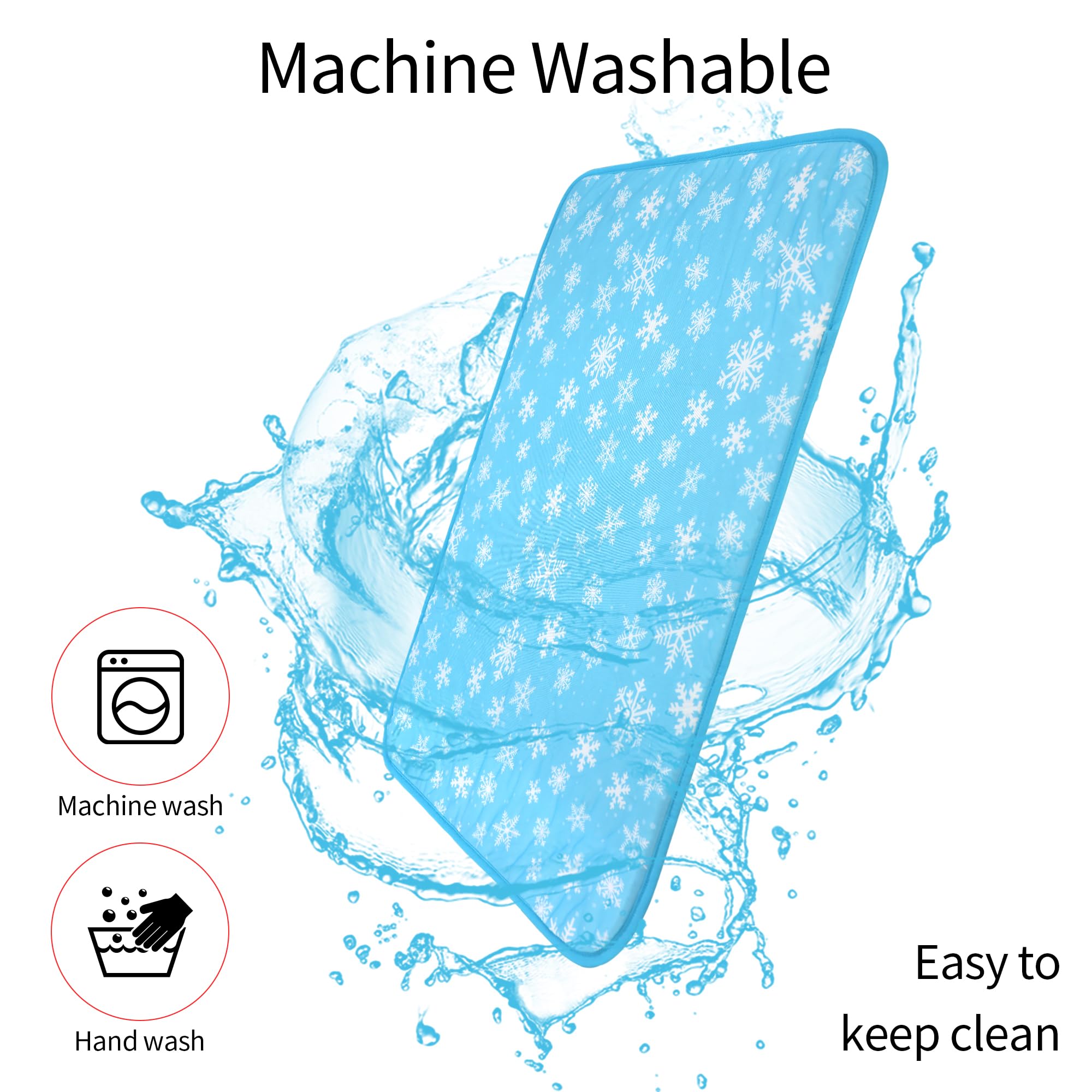 Delifur Dog Cooling Mat - Pet Cooling Mat Outdoor For Dogs Self Cooling Pad For Puppy Small Medium Dog Machine Washable (Large,