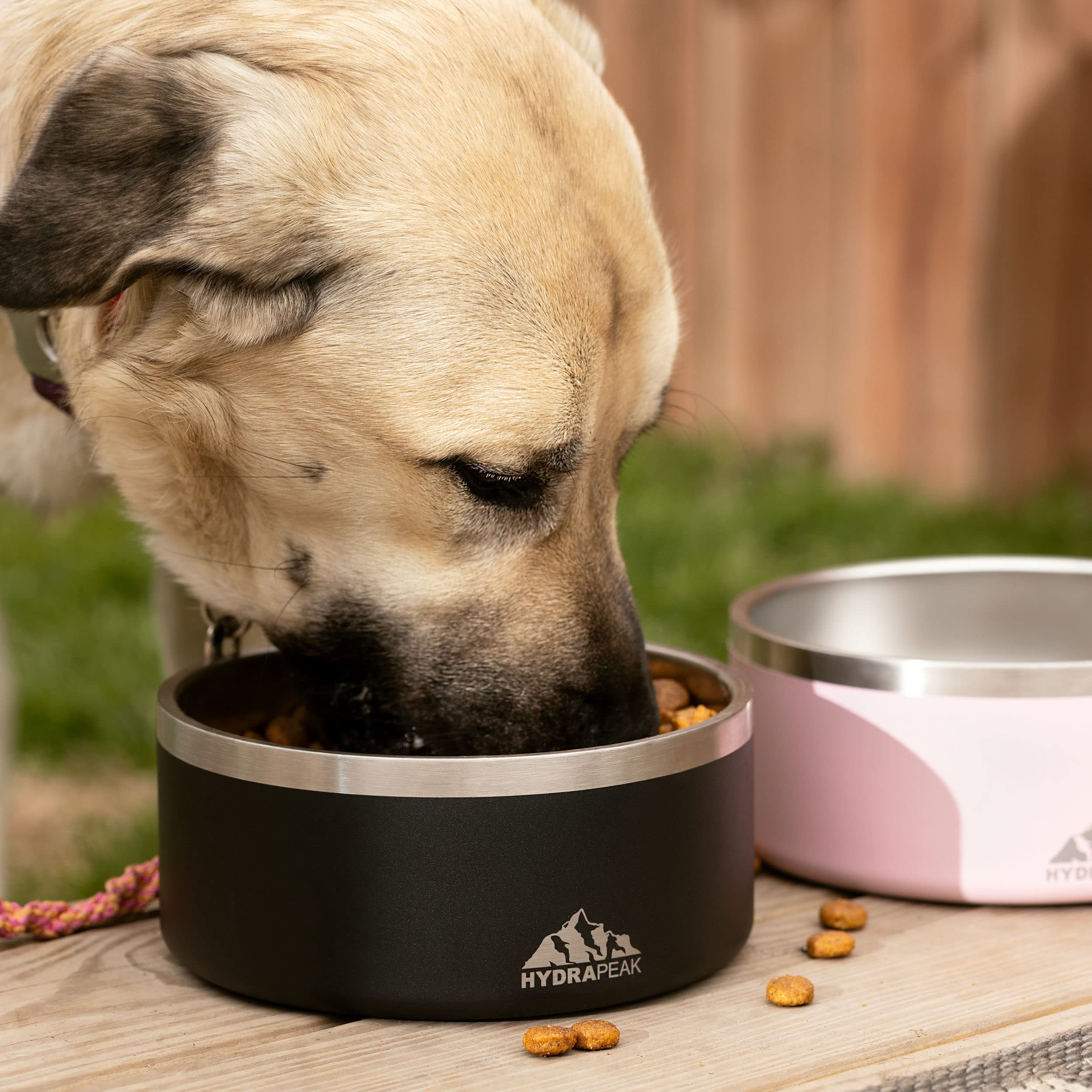 Hydrapeak Dog Bowl; Non Slip Stainless Steel; Water and Food Dish; Large Sized and Small Dogs; 32oz 64oz; Multiple Sizes; 4 Cup