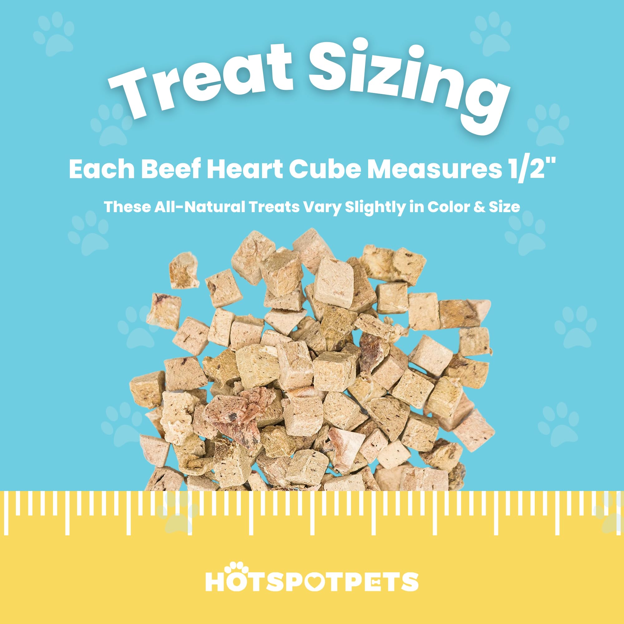 hotspot pets Freeze Dried Raw Beef Meal Toppers for Dogs - Single Protein, All Natural, Grain-Free - Perfect for Training, Toppe