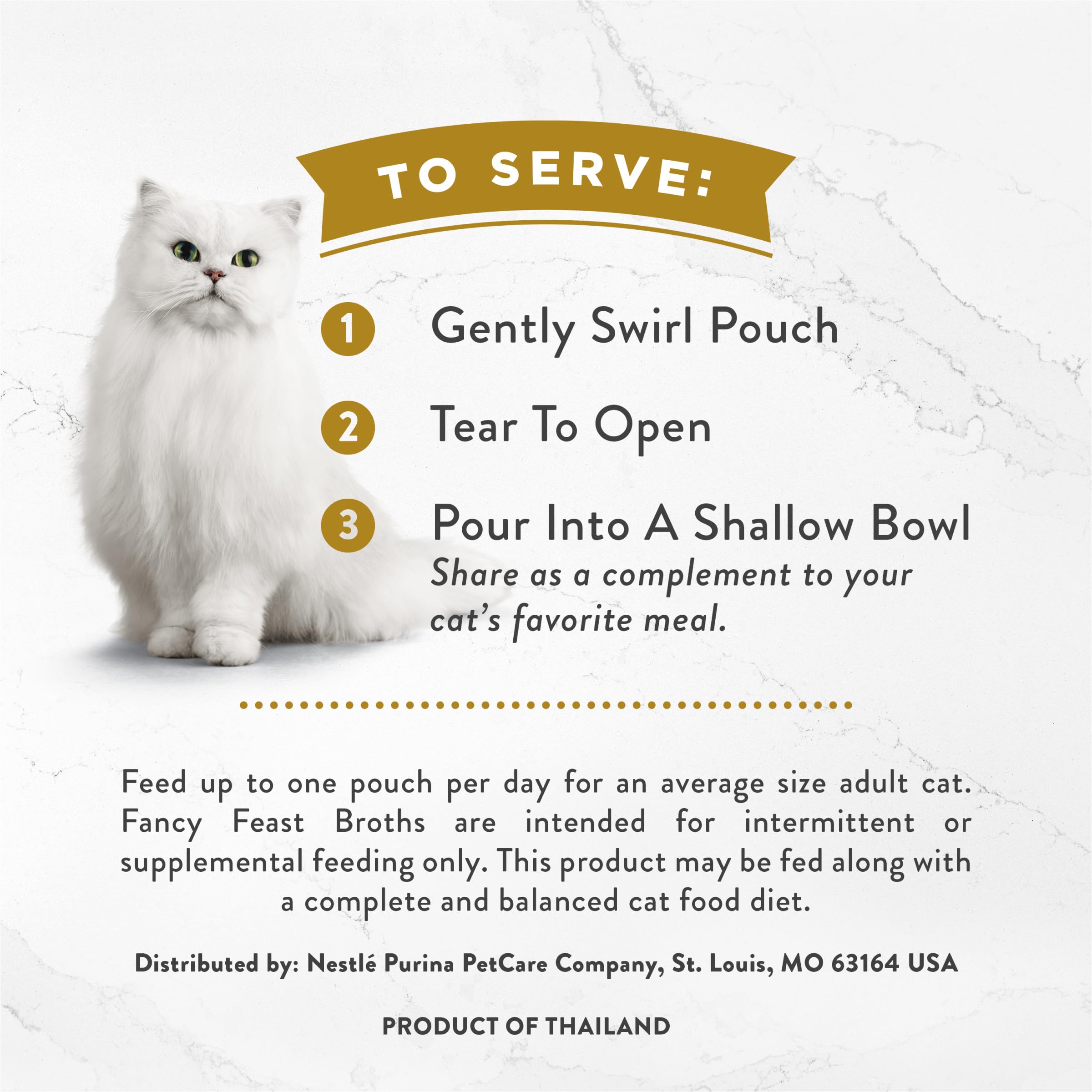 Purina Fancy Feast Broths Seafood Bisque Complement Lickable Grain Free Wet Cat Food Variety Pack - (Pack of 12) 1.4 oz. Pouches
