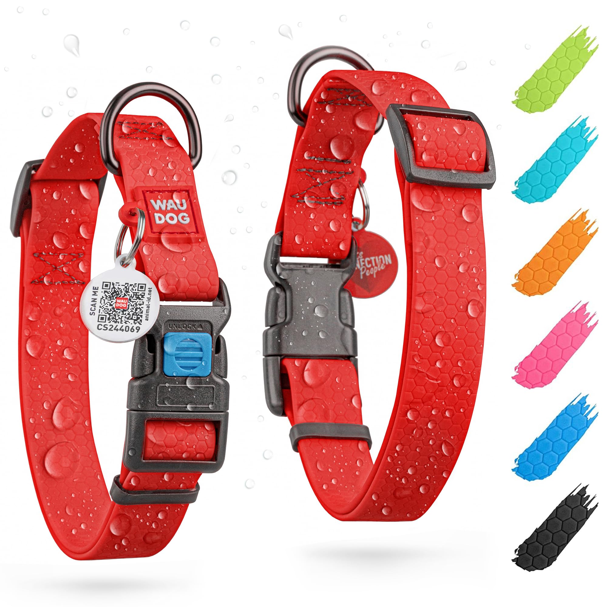 Waterproof Dog Collar - Adjustable Dog Collar For Large Dogs, Small And Medium Dogs - Breakaway Dog Collar Waterproof With Plast