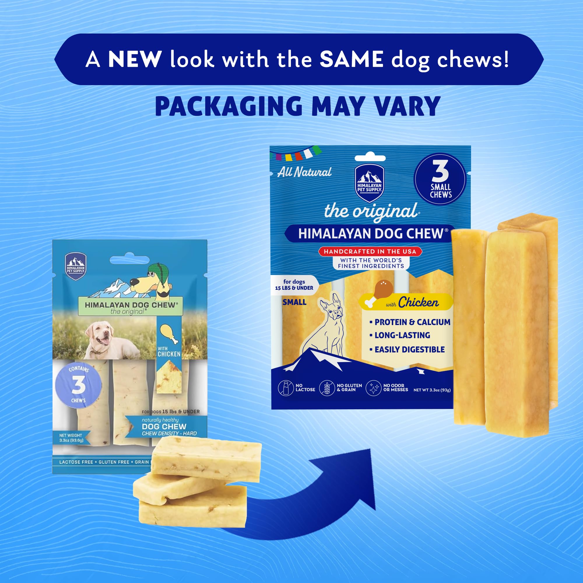 Himalayan Dog chew Original Yak cheese Dog chews, 100 Natural, Long Lasting, gluten Free, Healthy  Safe Dog Treats, Lactose  gra
