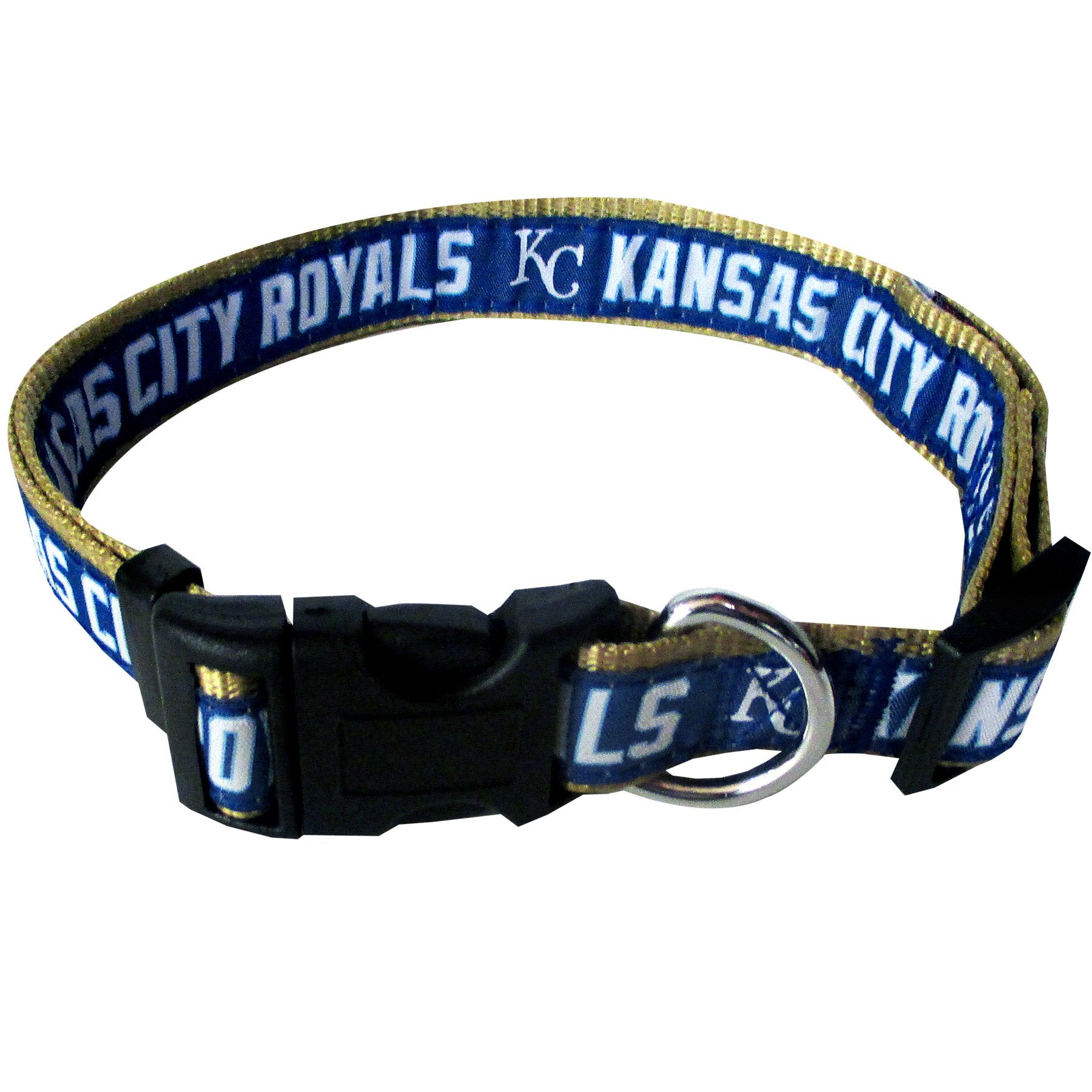 MLB Kansas City Royals Licensed PET COLLAR- Heavy-Duty, Strong, and Durable Dog Collar. Available in 29 Baseball Teams and 4 Siz