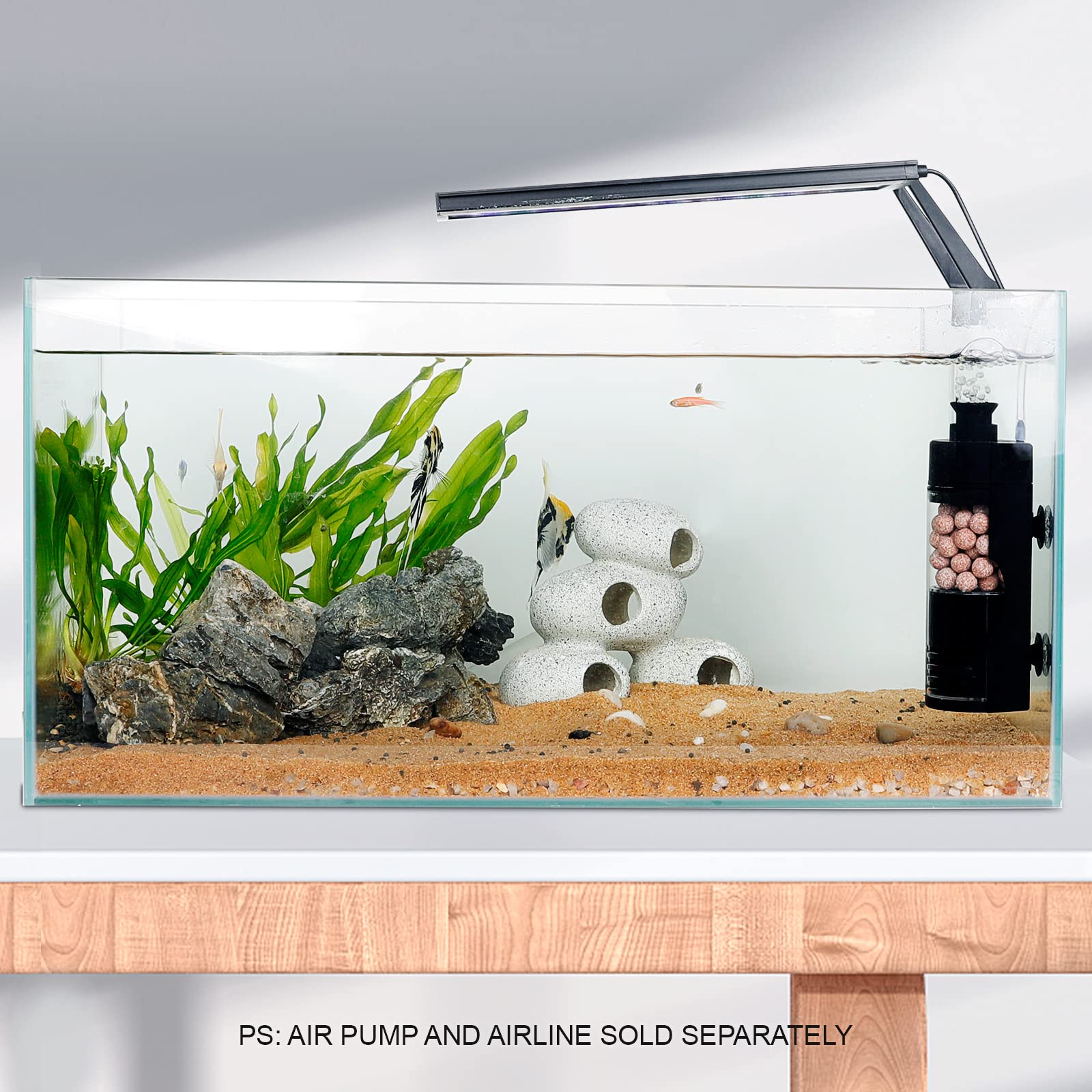 hygger Small Aquarium Bio Sponge Filter for 6-20 Gallon Fish Tanks - Black