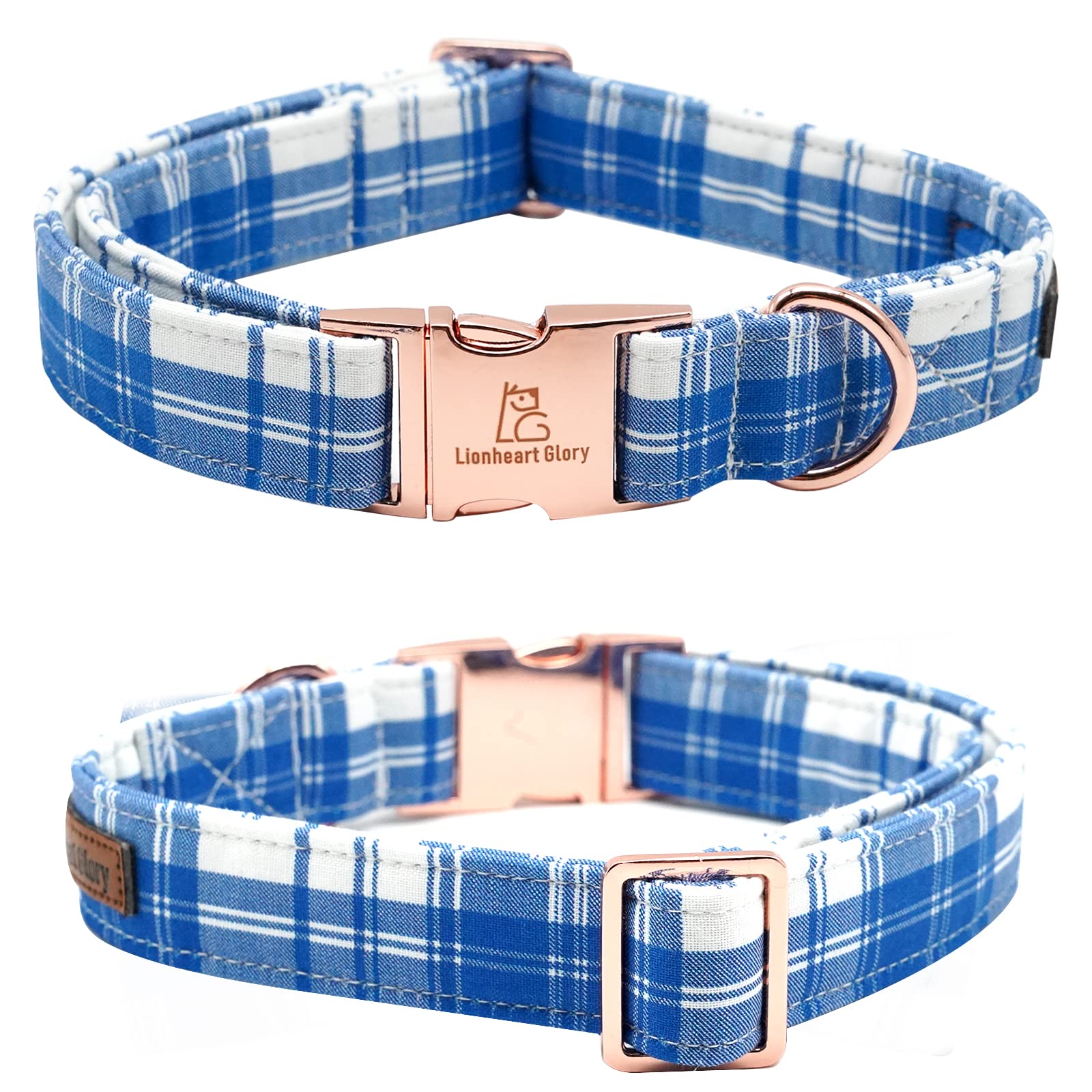 Lionheart Glory Dog Collar, Boy Dog Collar Bowtie Blue Adjustable Dog Bowtie Collar Bows Dog Collar For Large Dogs