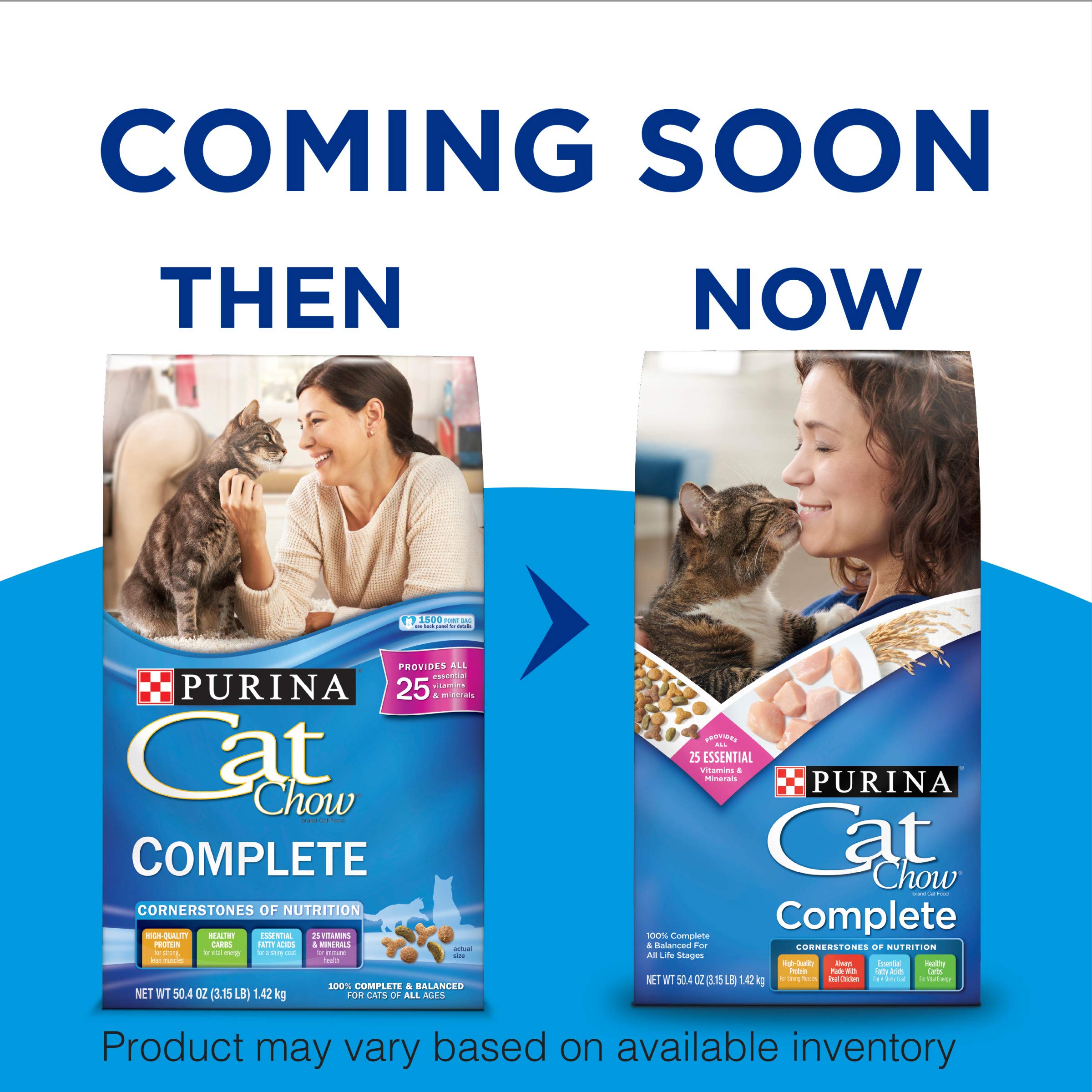 Purina Cat Chow High Protein Dry Cat Food, Complete - 22 lb. Bag