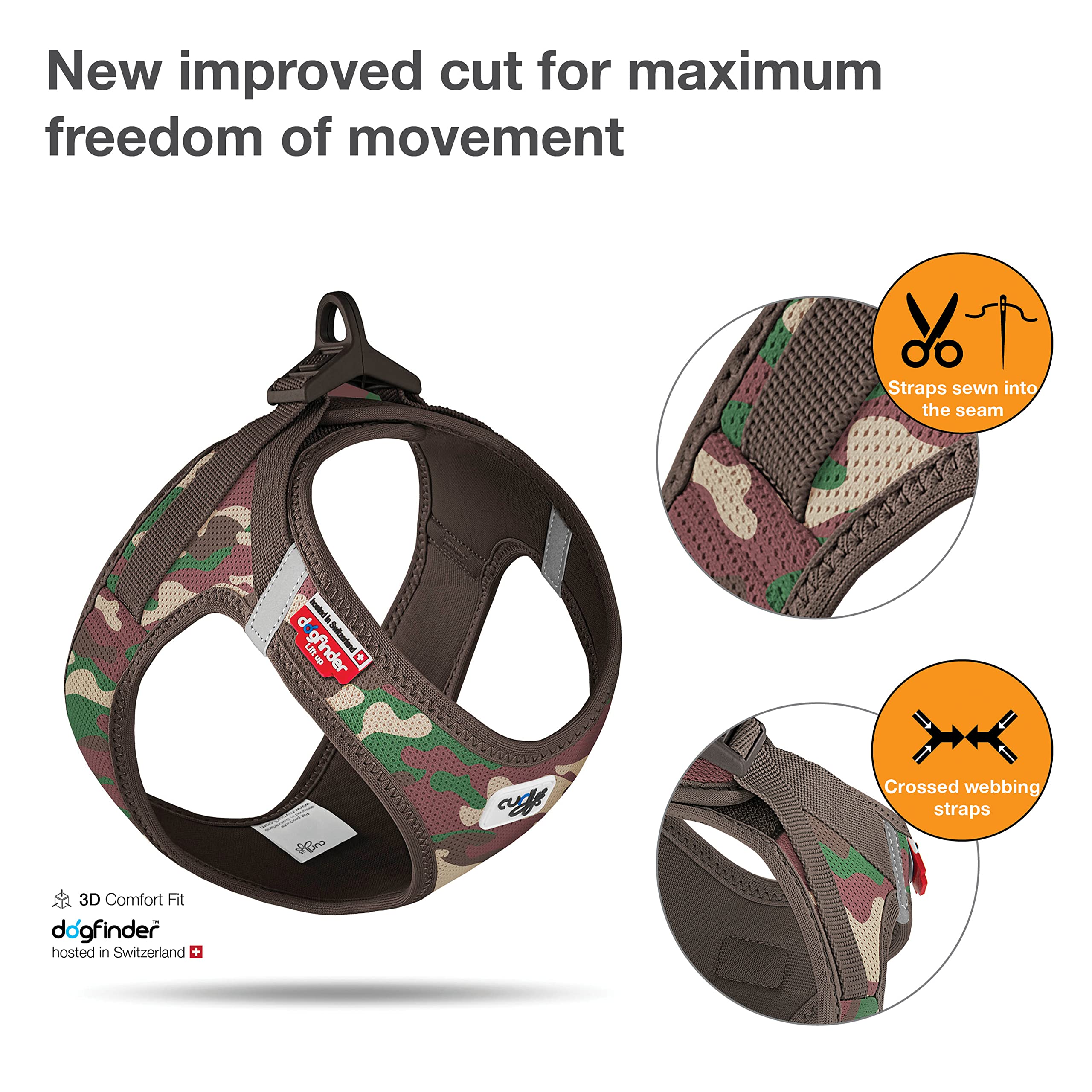 Vest Harness curli Clasp Air-Mesh Camo 3XS