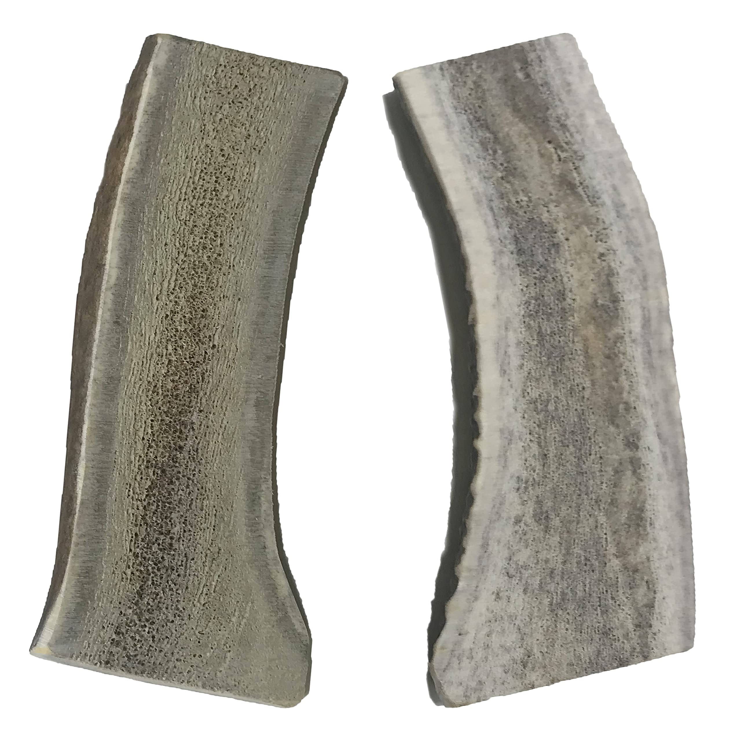 WhiteTail Naturals - Large Split Elk Antlers for Dogs - (2 Pack) - Naturally Shed Long Lasting Dog Antler - Tough Antler chew Bo