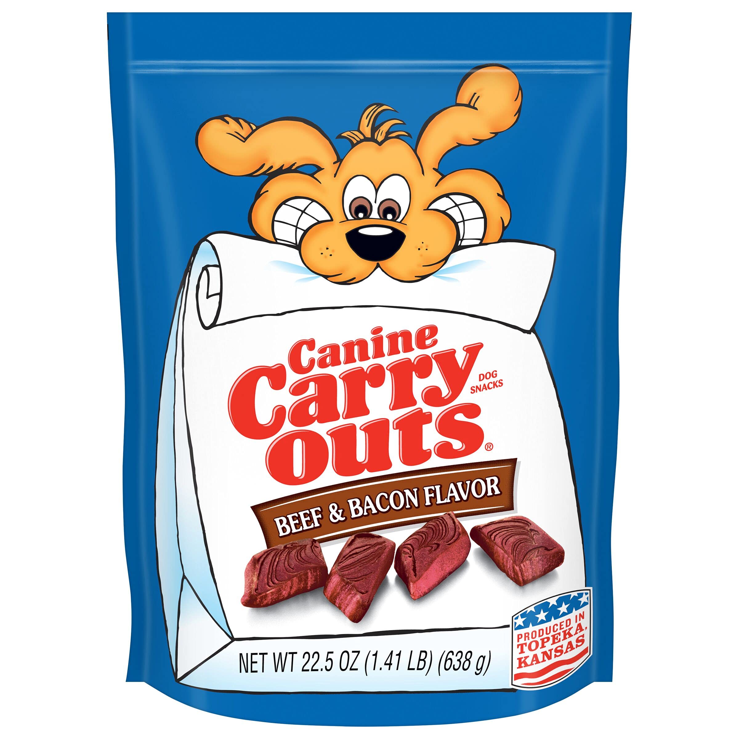 Canine Carry Outs Dog Treats, Beef & Bacon Flavor, 22.5 Ounce (Pack of 4)