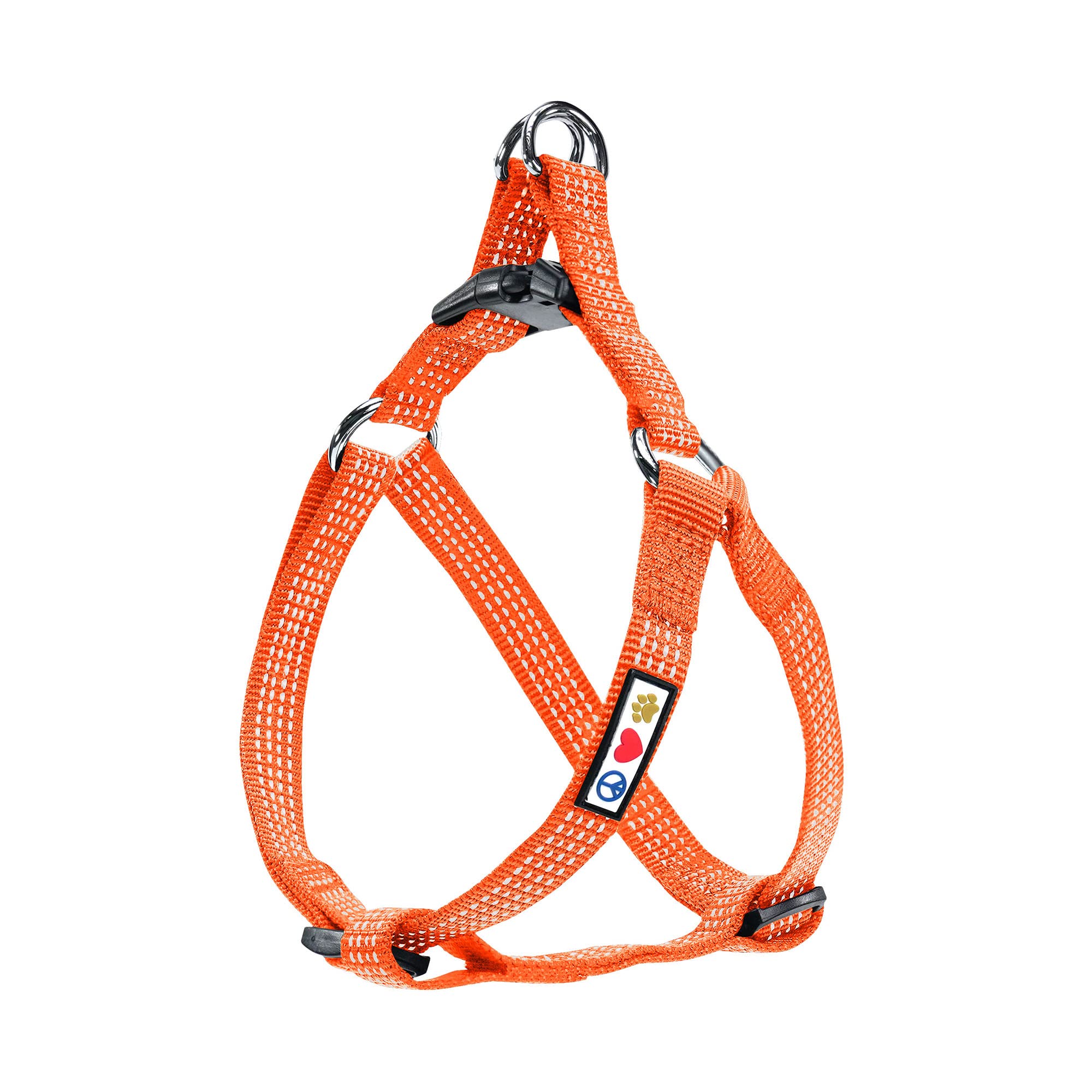 Pawtitas Reflective Step In Dog Harness Or Reflective Vest Harness, Comfort Control, Training Walking Of Your Puppy/Dog Extra Small Dog Harness Xs Orange Dog Harness