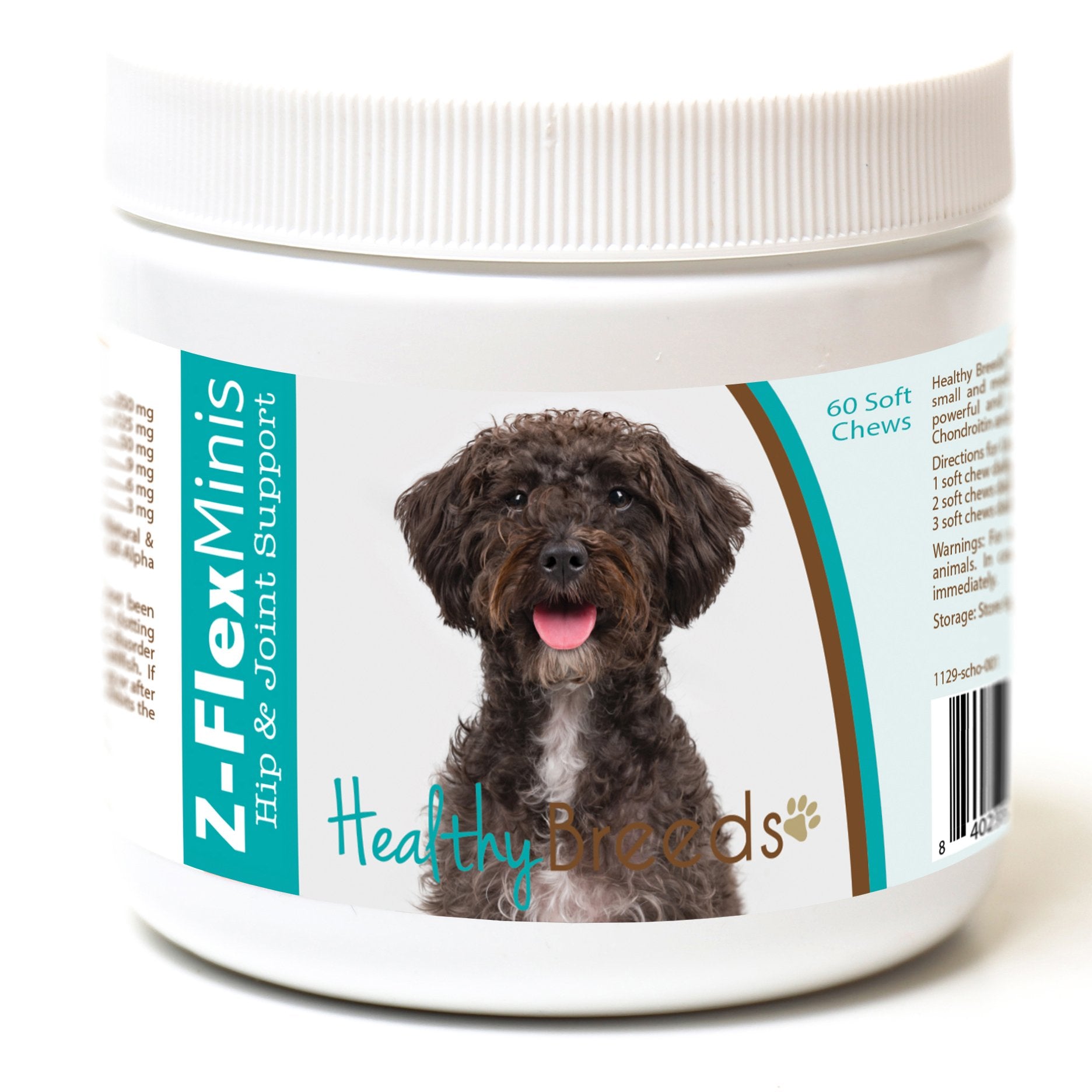 Healthy Breeds Schnoodle Z-Flex Minis Hip and Joint Support Soft Chews 60 Count