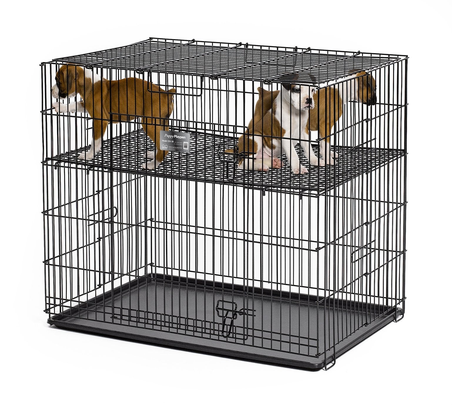 Midwest Homes For Pets Homes Puppy Playpen Crate - 224-05 Grid & Pan Included