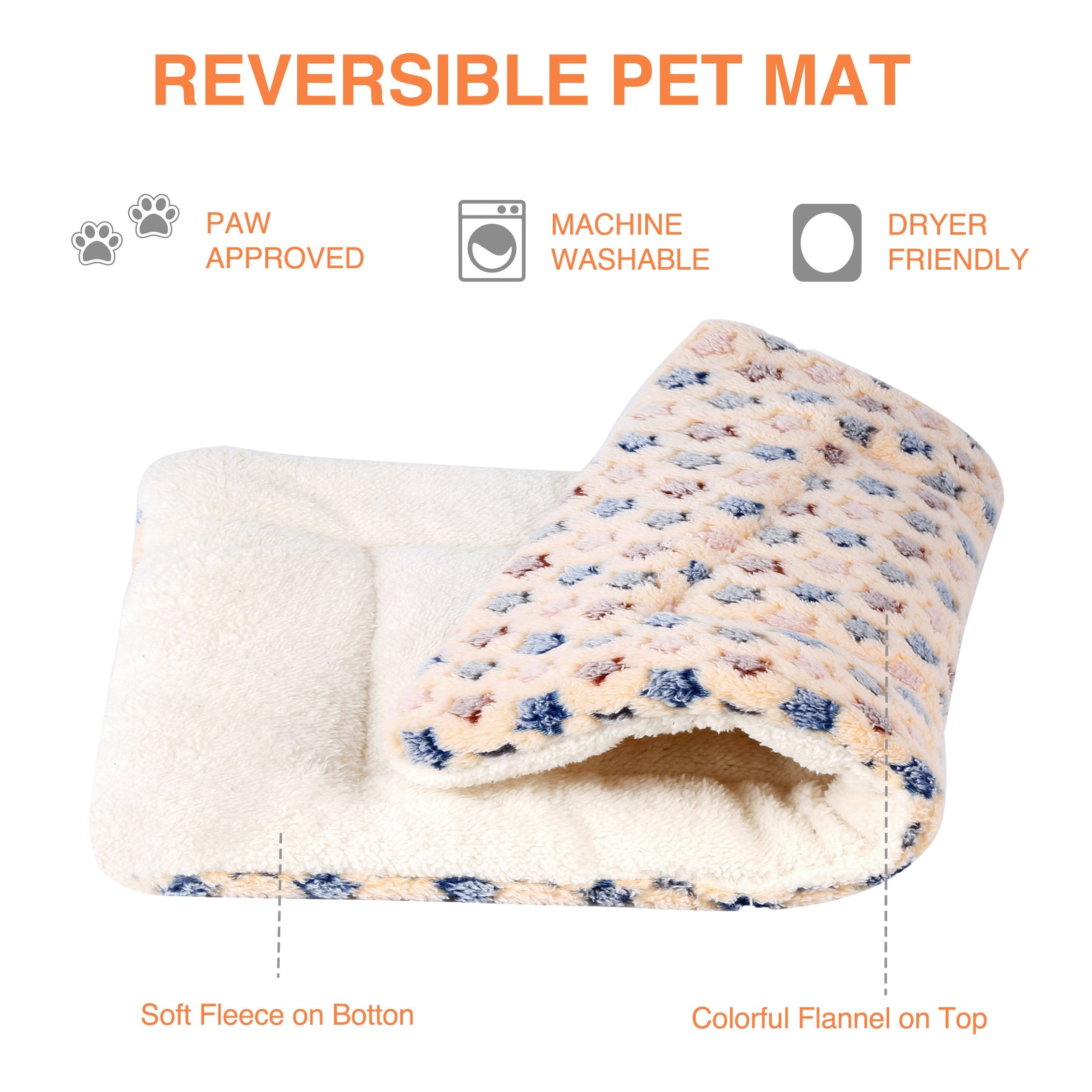 Mora Pets Ultra Soft Pet Bed Washable Dog Bed Crate Mat For Large Medium Small Dogs Reversible Fleece Dog Crate Kennel Pad Cat P